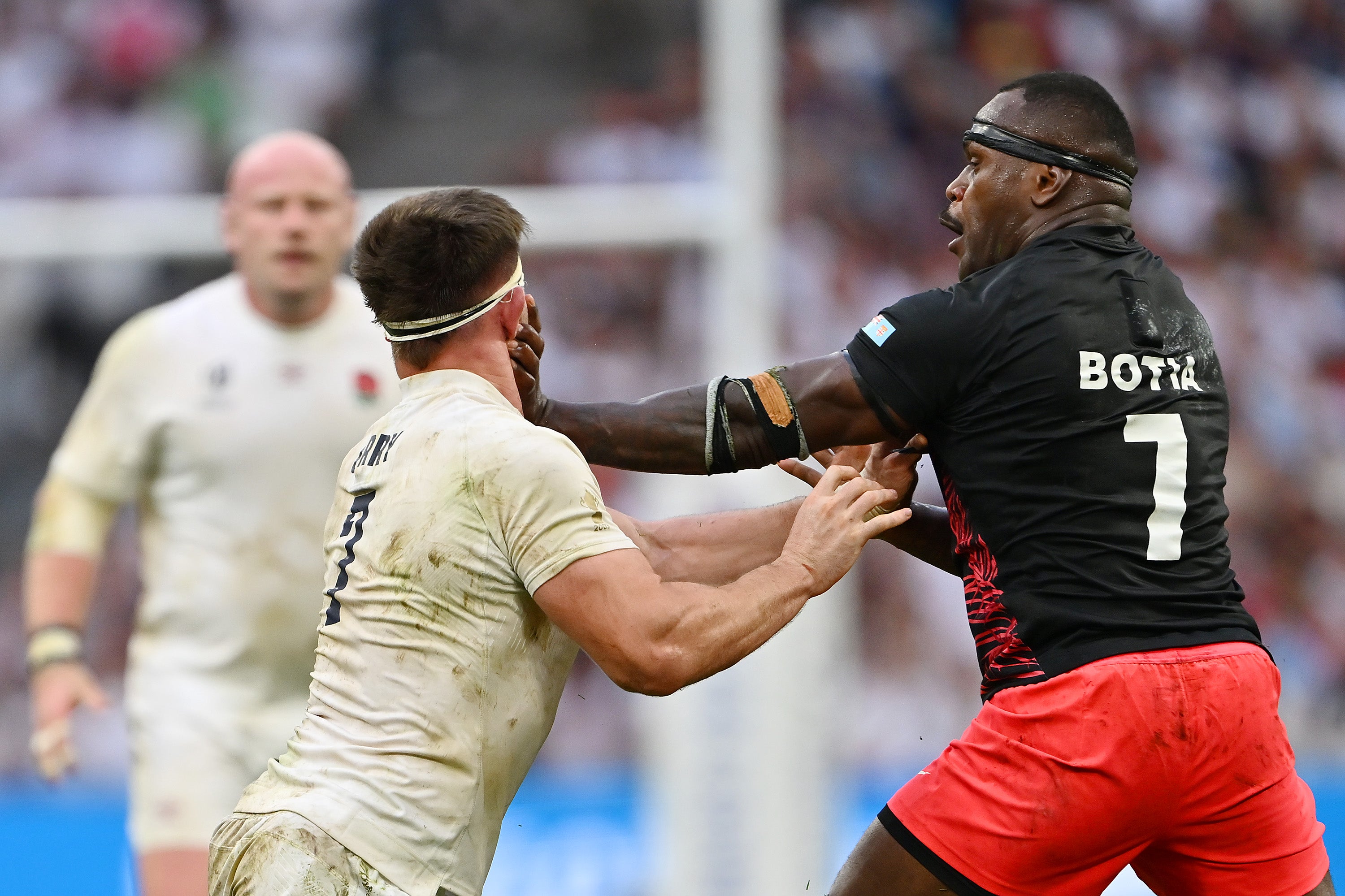 The veteran back row Levani Botia starts for Fiji against England