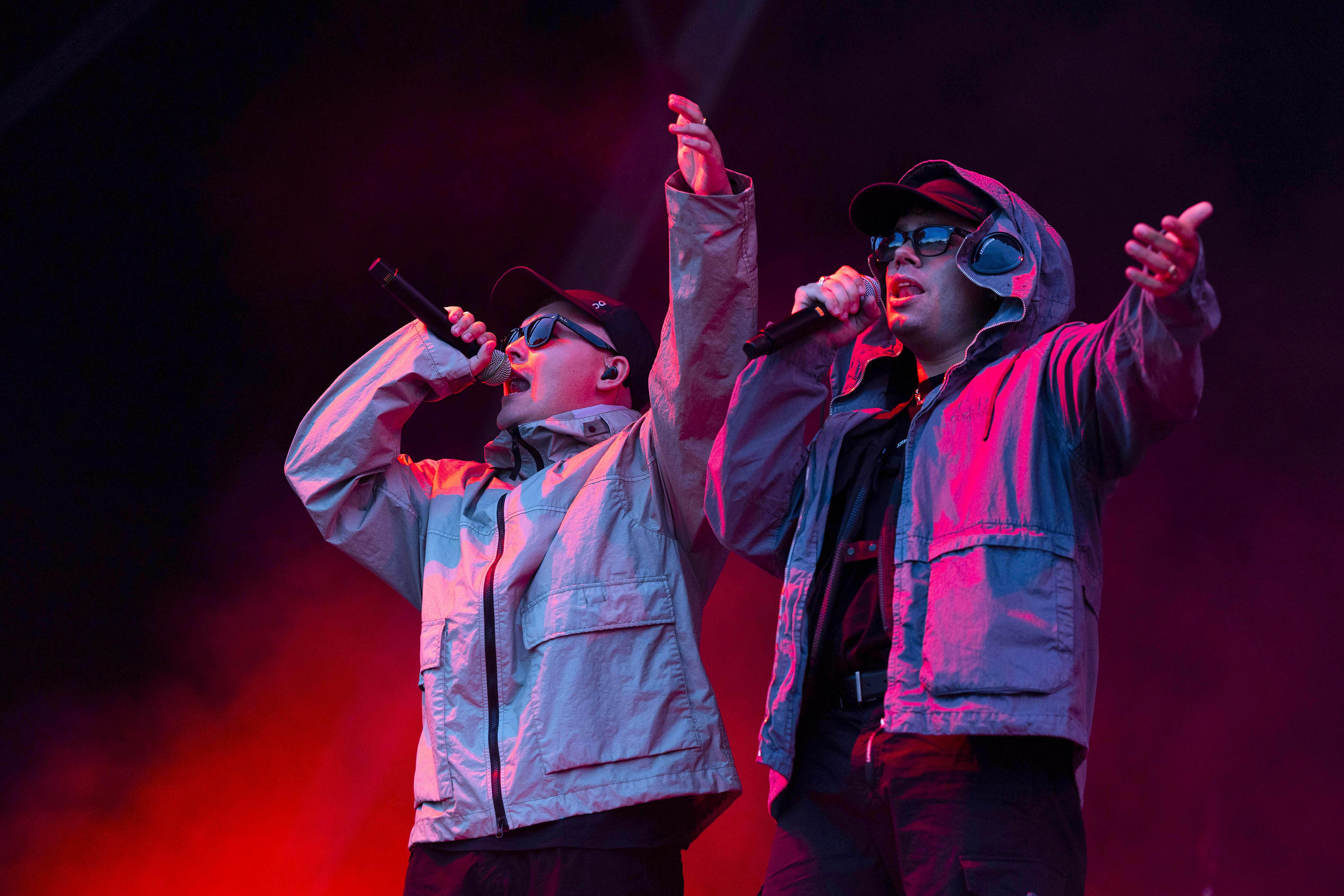 A poster advertising the Irish rap trio Kneecap was banned