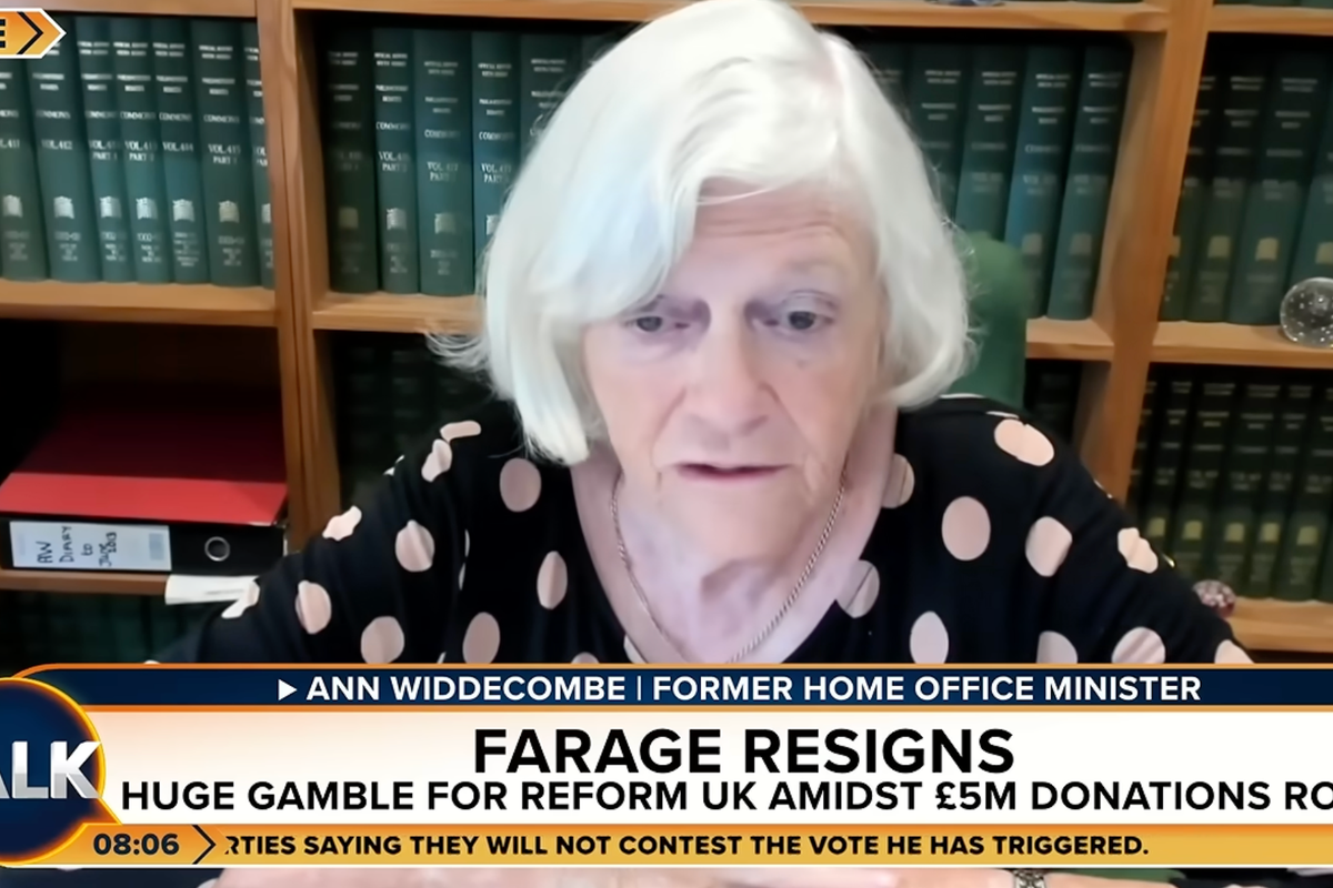 Ann Widdecombe defends Nigel Farage in final TV interview days before death
