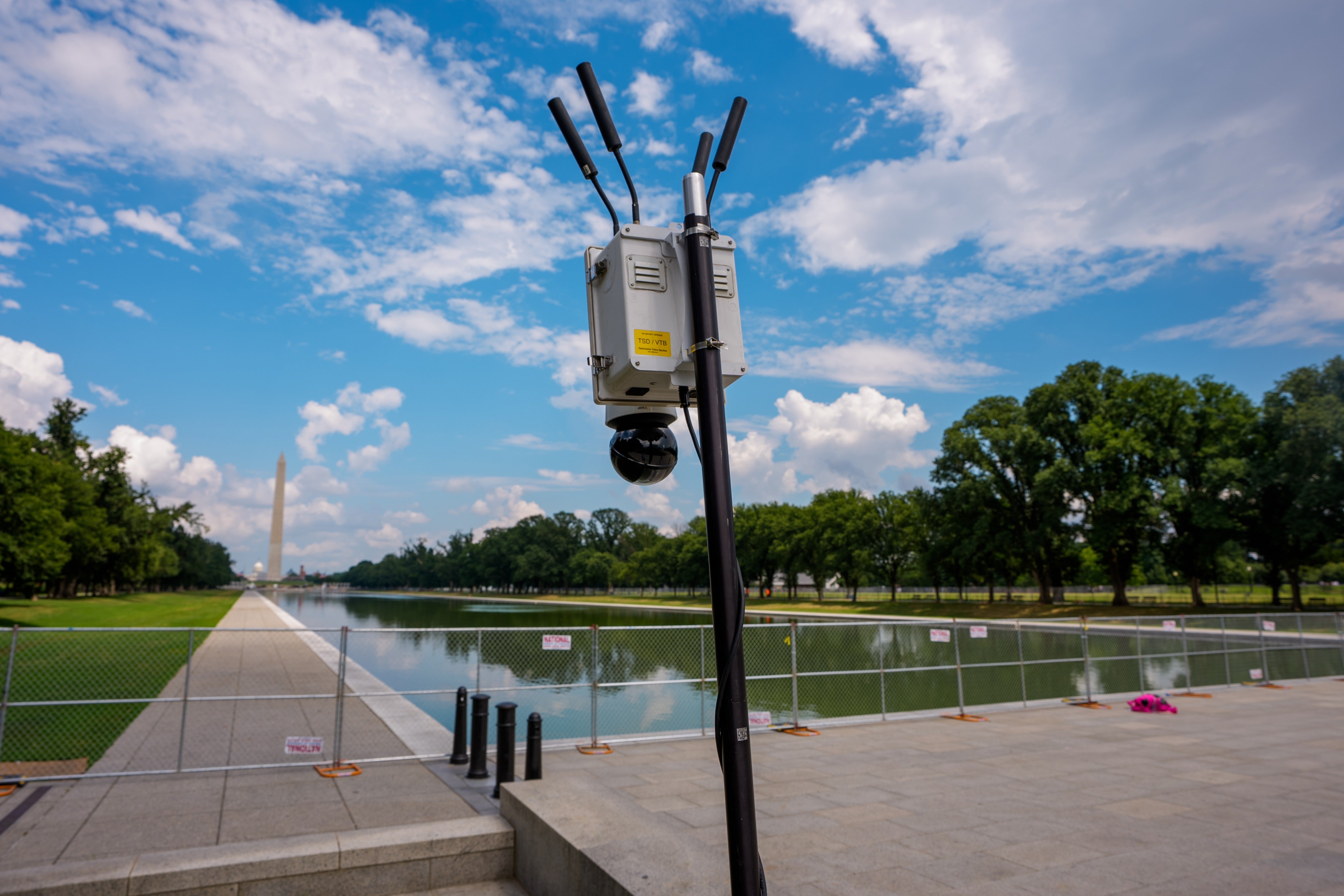 Additional fencing has become commonplace in DC because of security and President Donald Trump’s ongoing construction projects