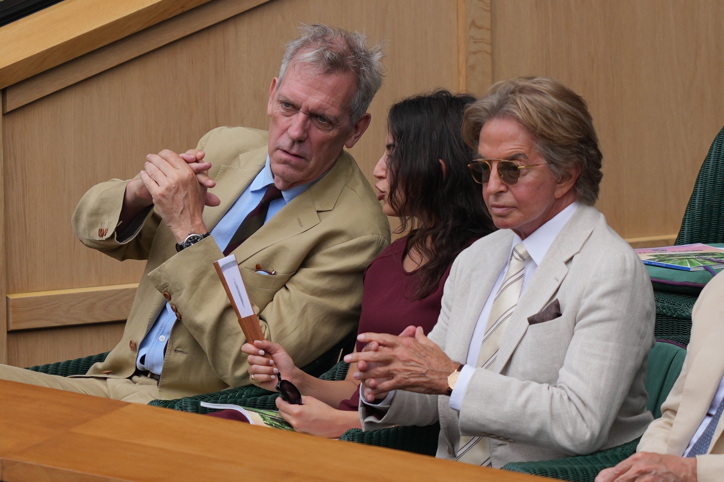 Hugh Laurie en Wimbledon