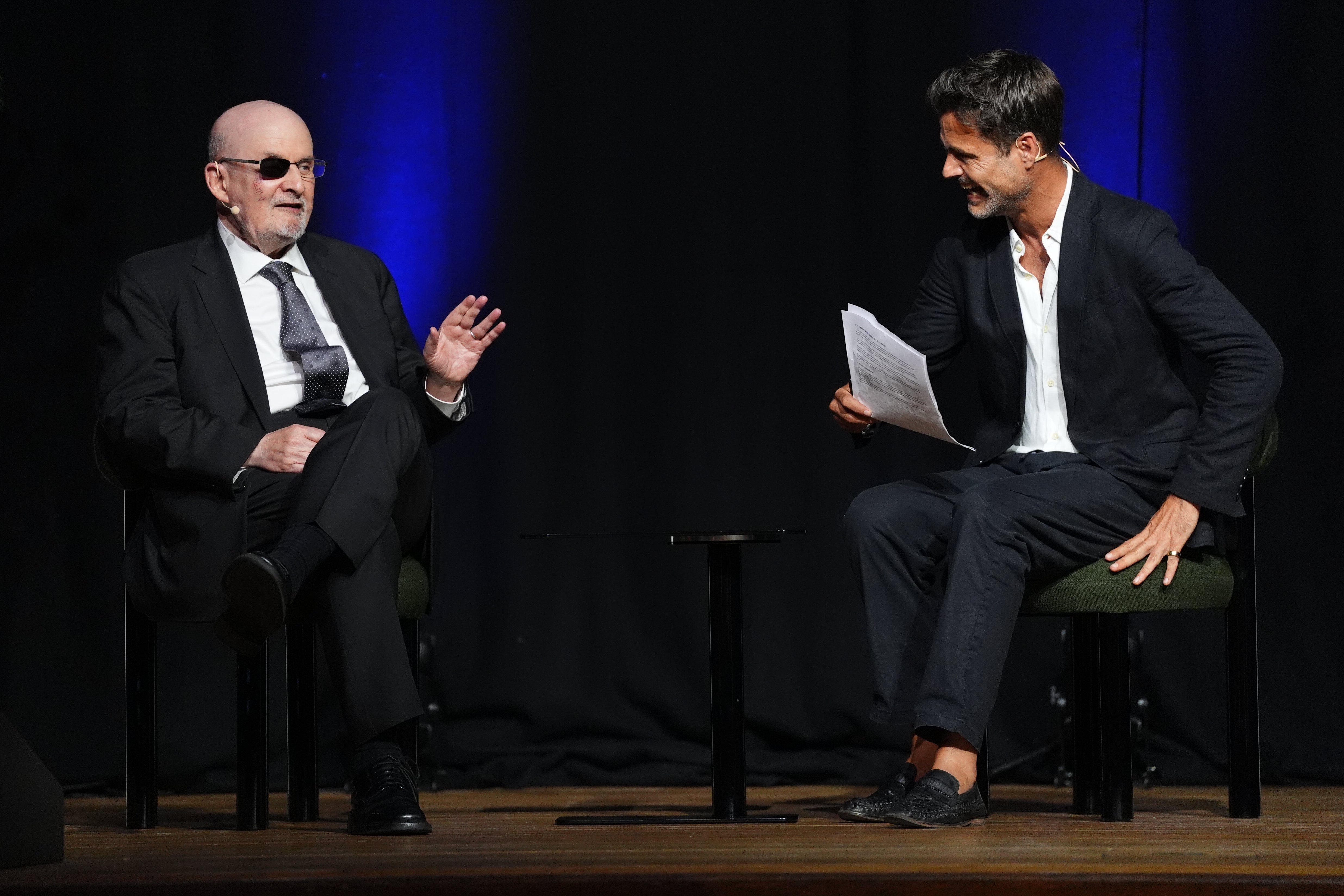 Salman Rushdie at Liberatum's 25th anniversary celebration (PA)