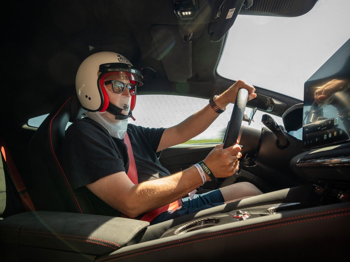 Our test drive of the new Denza Z was limited to just three laps of the Goodwood Motor Circuit (Denza)