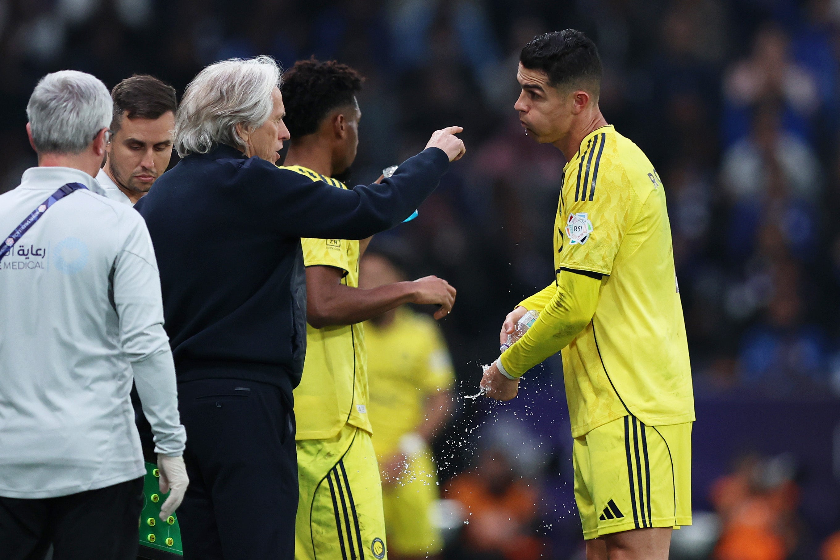 Jorge Jesus and Cristiano Ronaldo previously worked together at Al Nassr (Getty)