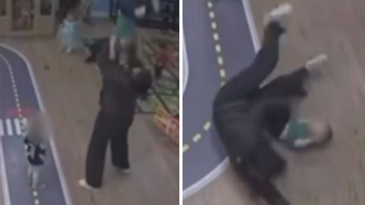 Horrific video shows toddler being tossed to the floor at a daycare and suffering brain injury: Lawsuit