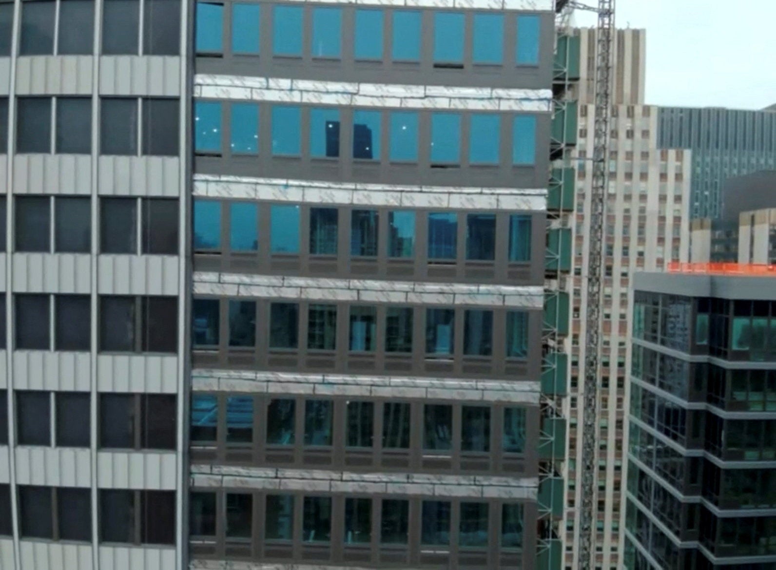 Two support columns buckled, leading to fears that the building could suffer a ‘localized collapse’