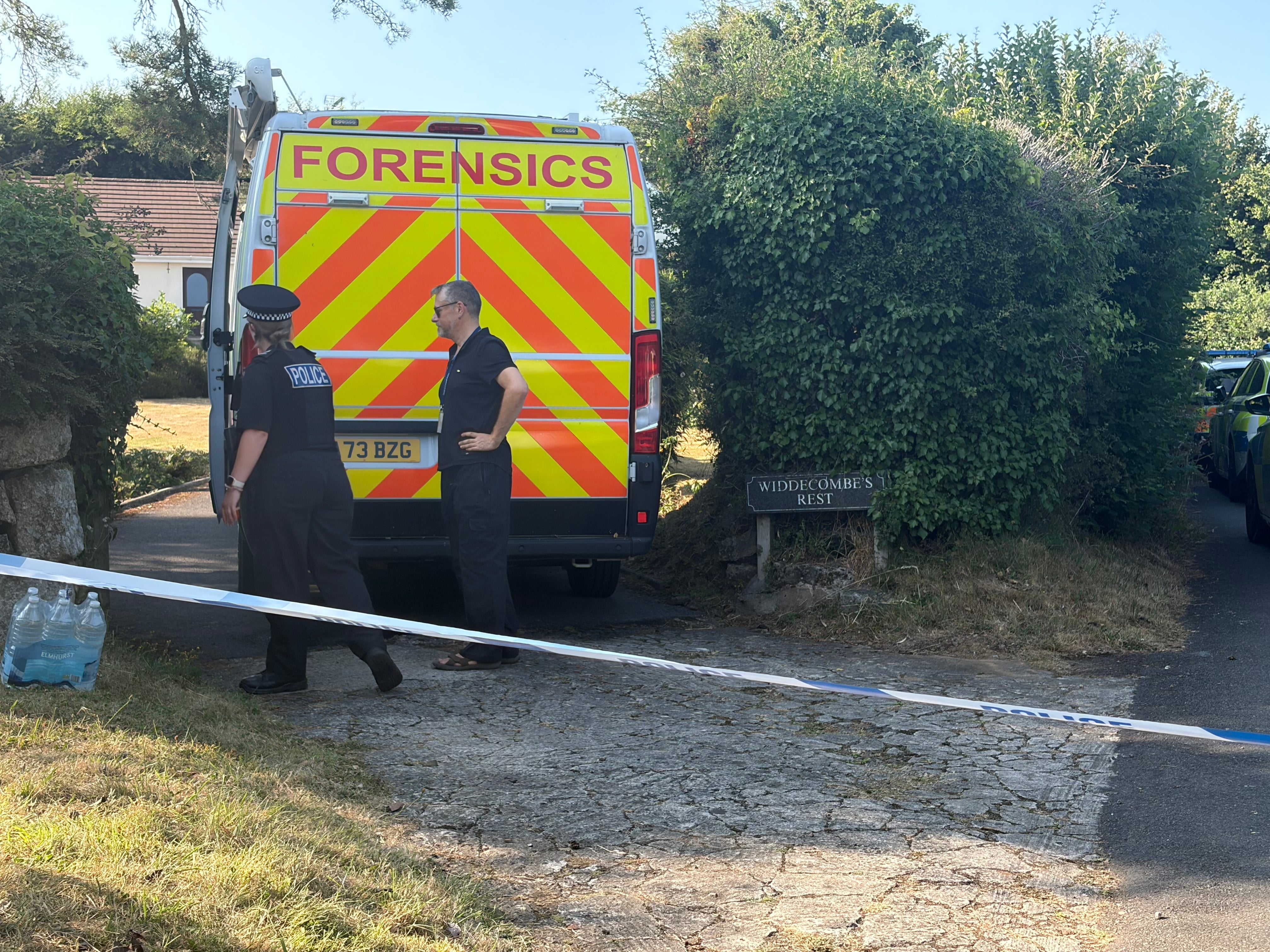 Police presence at Ann Widdecombe's house (Jacqui Merrington)