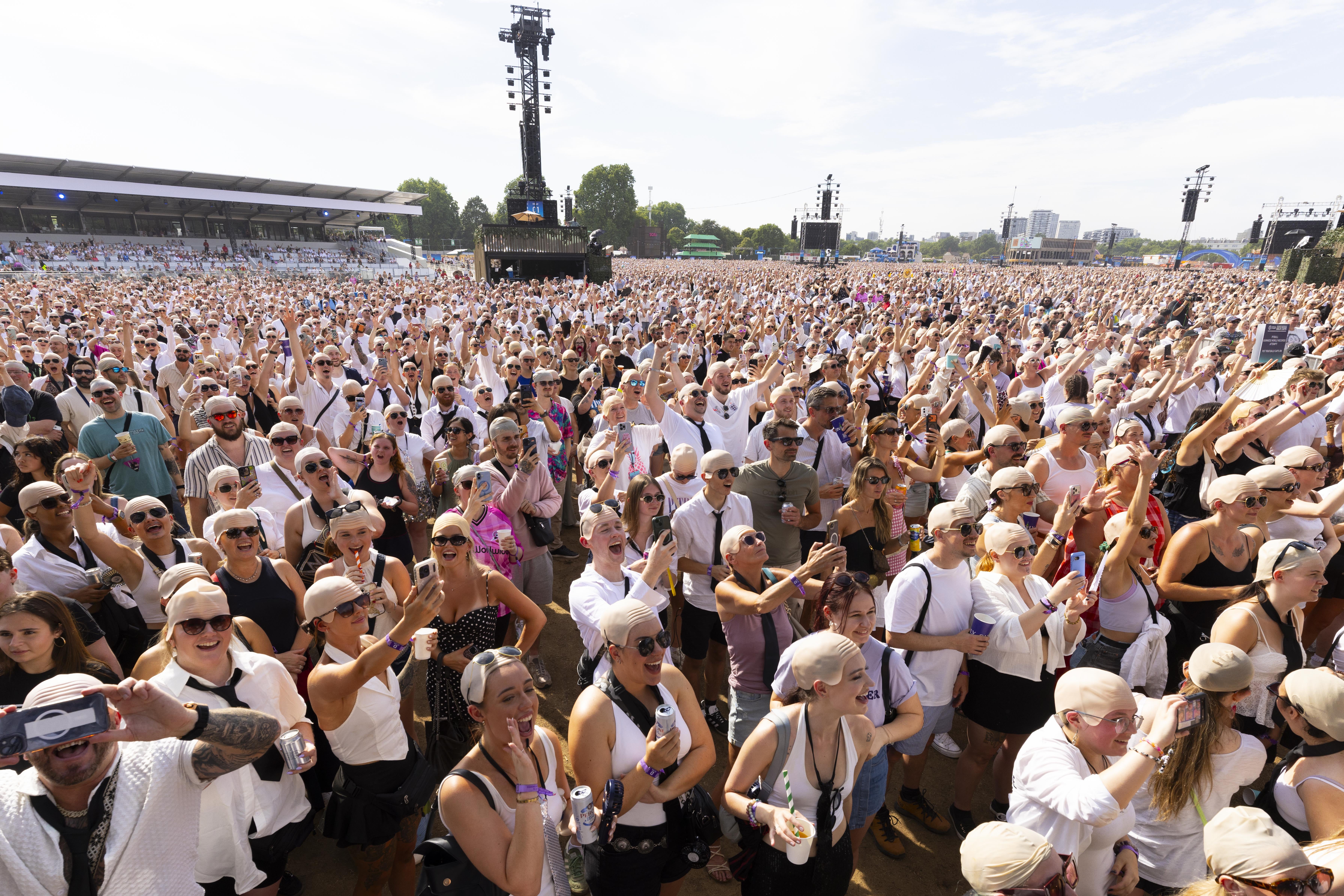 Thousands donned bald caps on Friday (PA Wire)