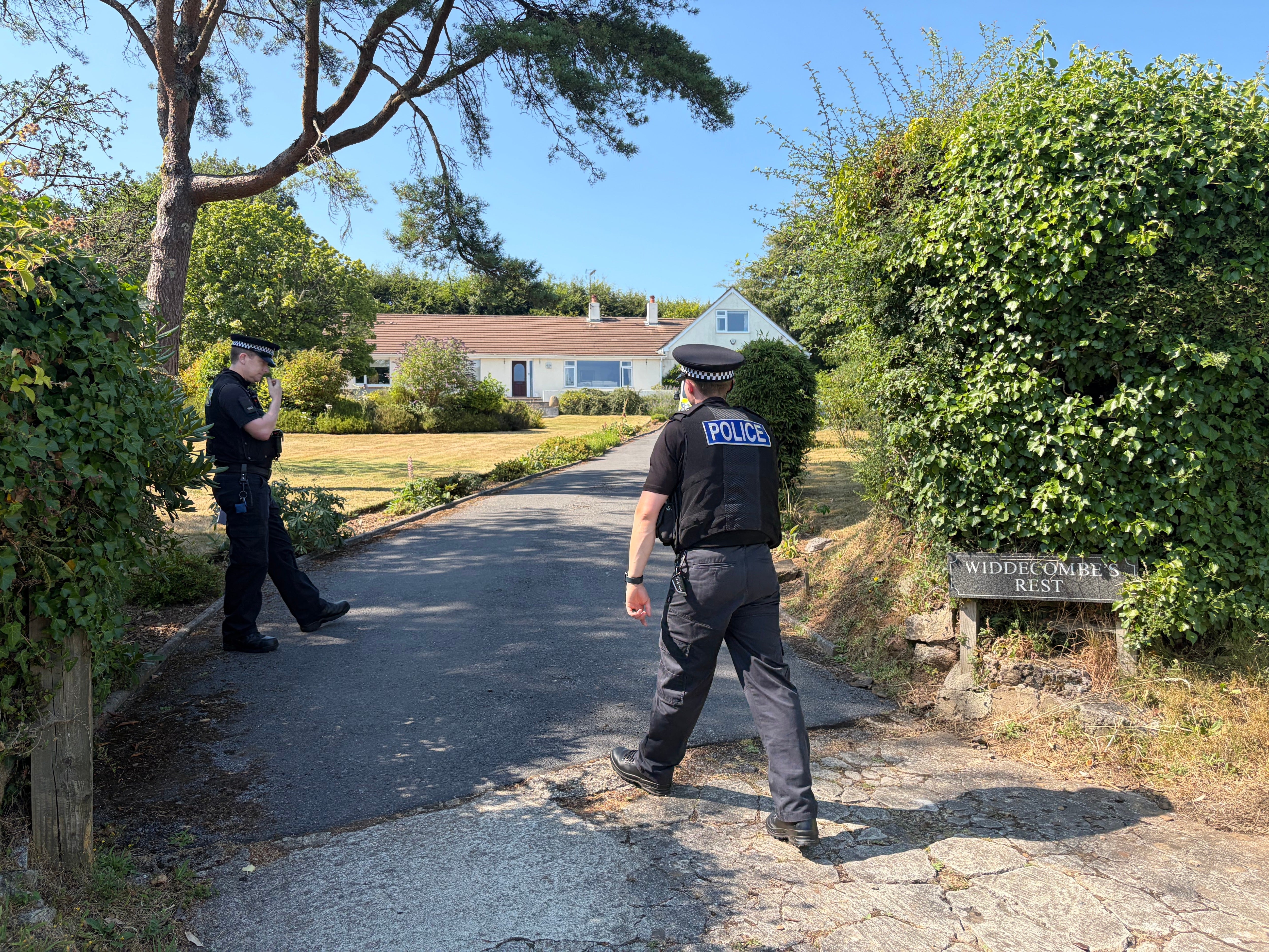 Police presence at Ann Widdecombe's house (Jacqui Merrington)