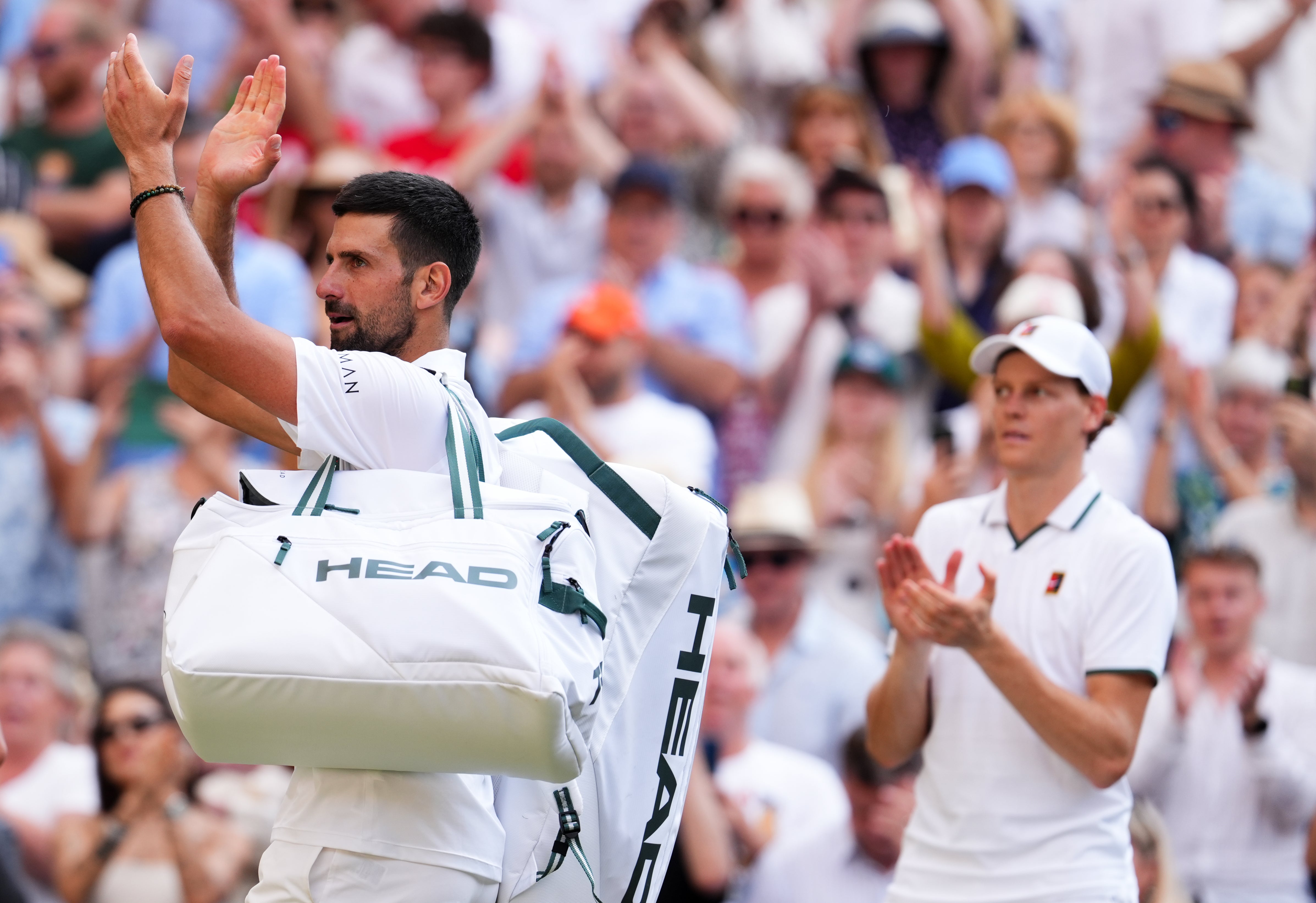 Novak Djokovic v Jannik Sinner LIVE: Wimbledon 2026 latest scores and updates from blockbuster semi-final day after Arthur Fery v Alexander Zverev | The Independent