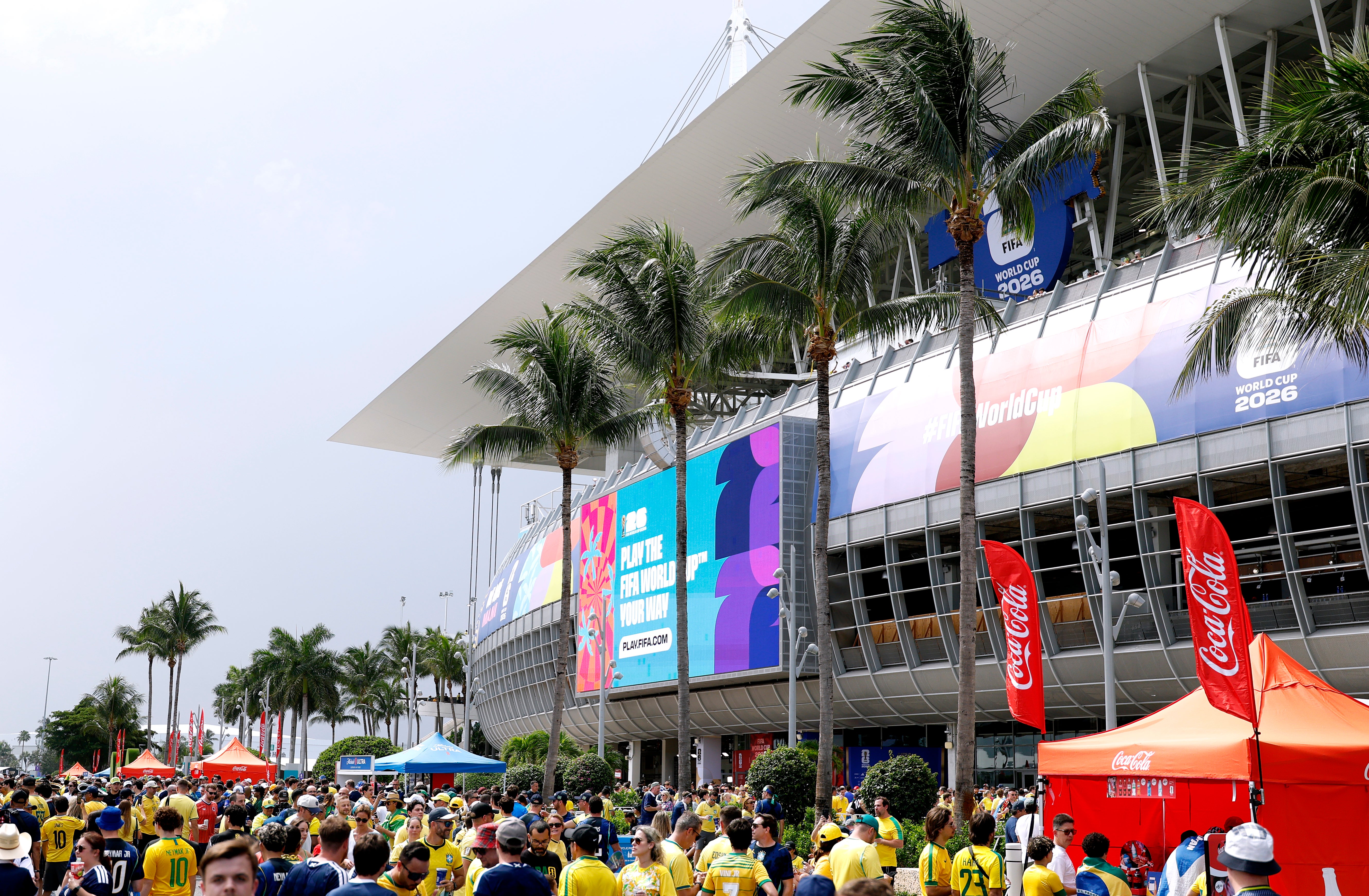 It is going to be extremely hot in Miami, where Brazil beat Scotland earlier in the tournament