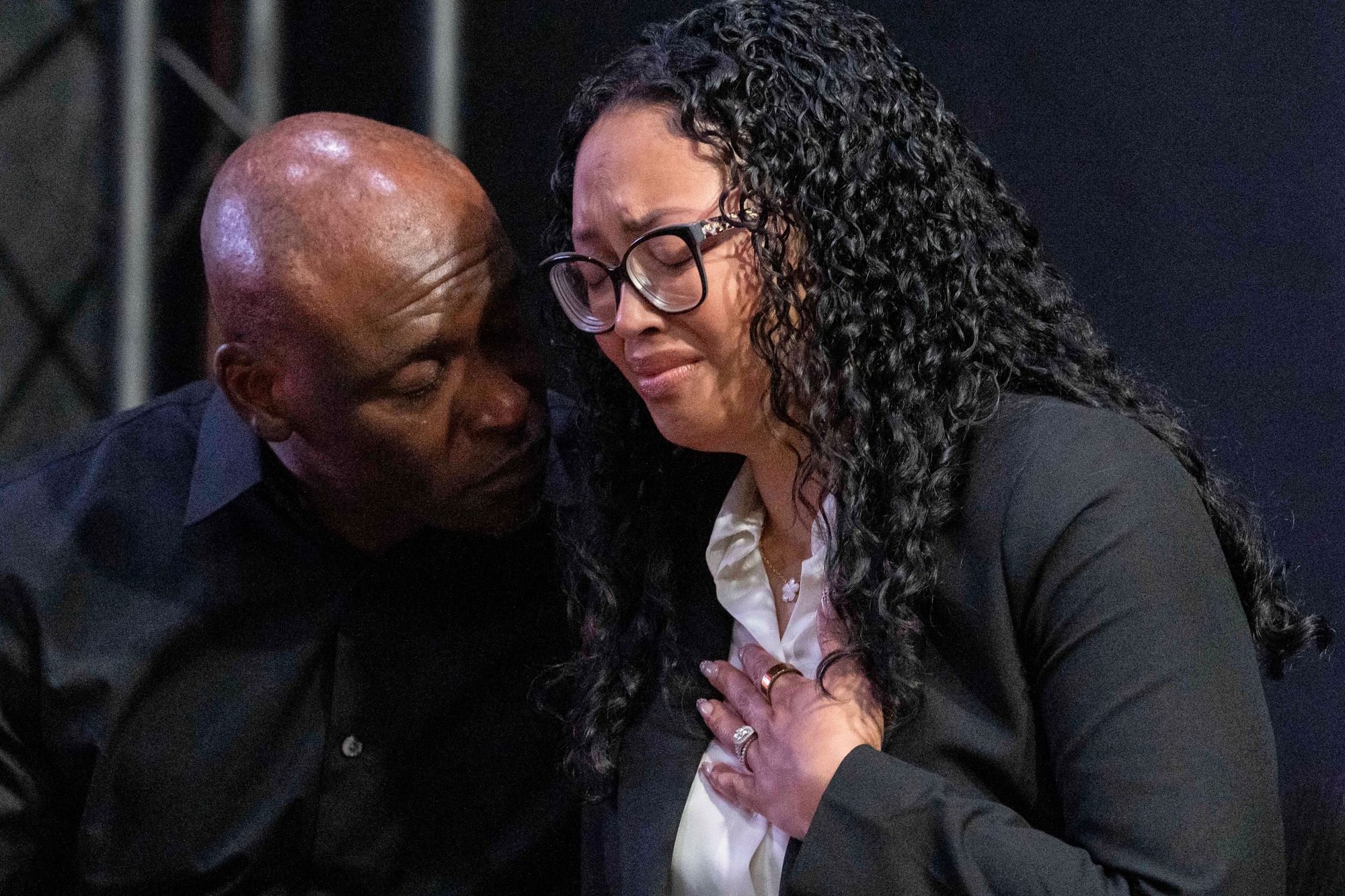 Christine and Elmore Wonsley, parents of Nolan Xavier Wells, spoke at an emotional news conference on Friday