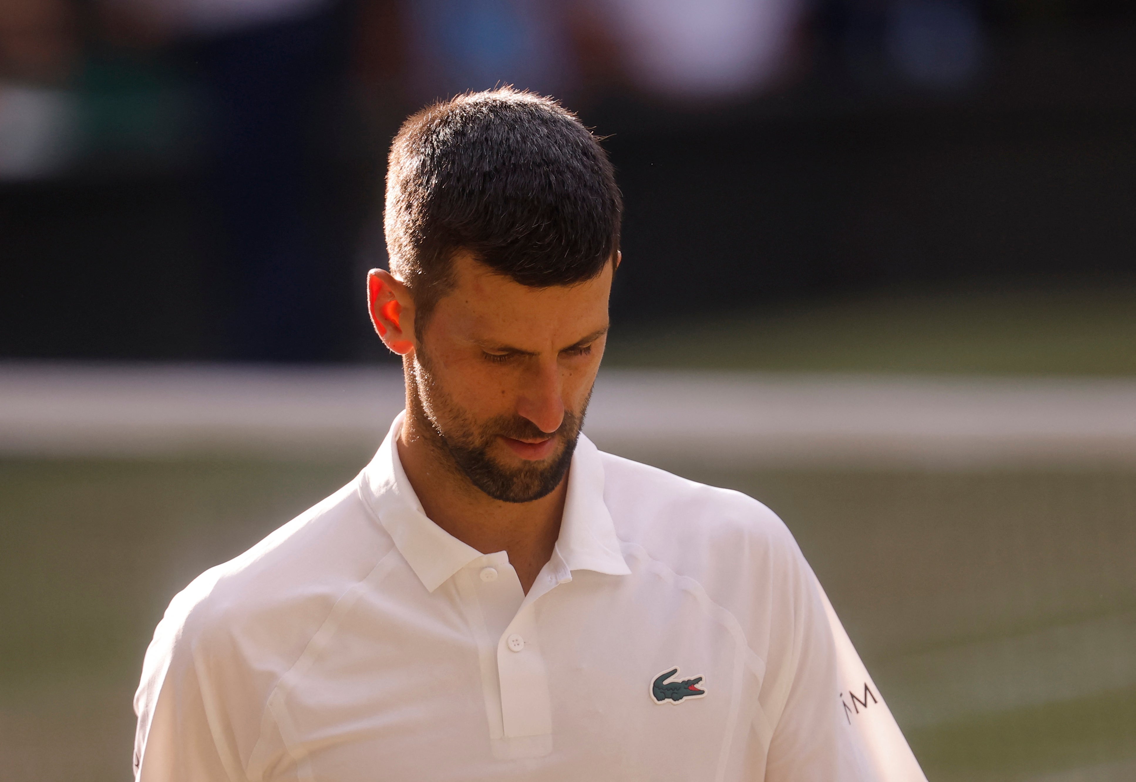 Djokovic was constantly playing uphill as Sinner cruised through service games