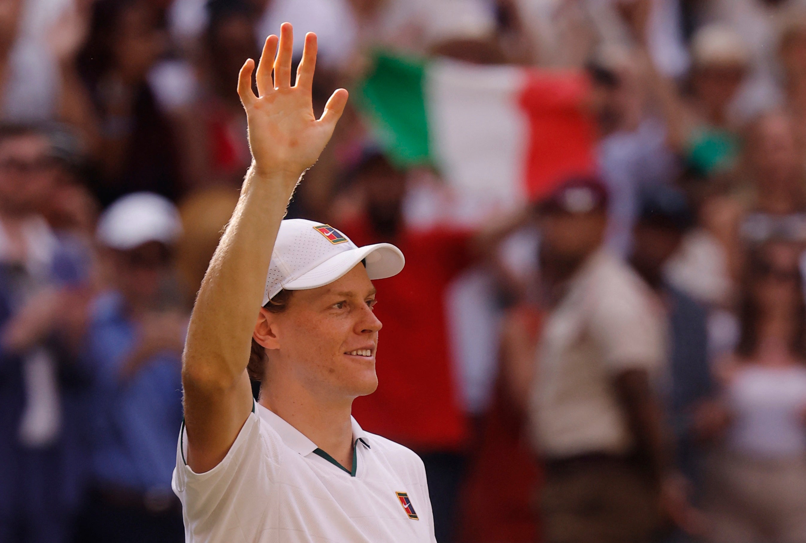 Sinner will play Alexander Zverev in the Wimbledon final on Sunday