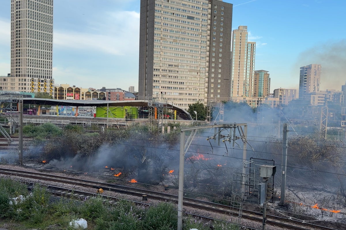 Estação ferroviária de Londres fechada enquanto bombeiros combatem incêndio, alertando sobre risco “extremo” de incêndio florestal