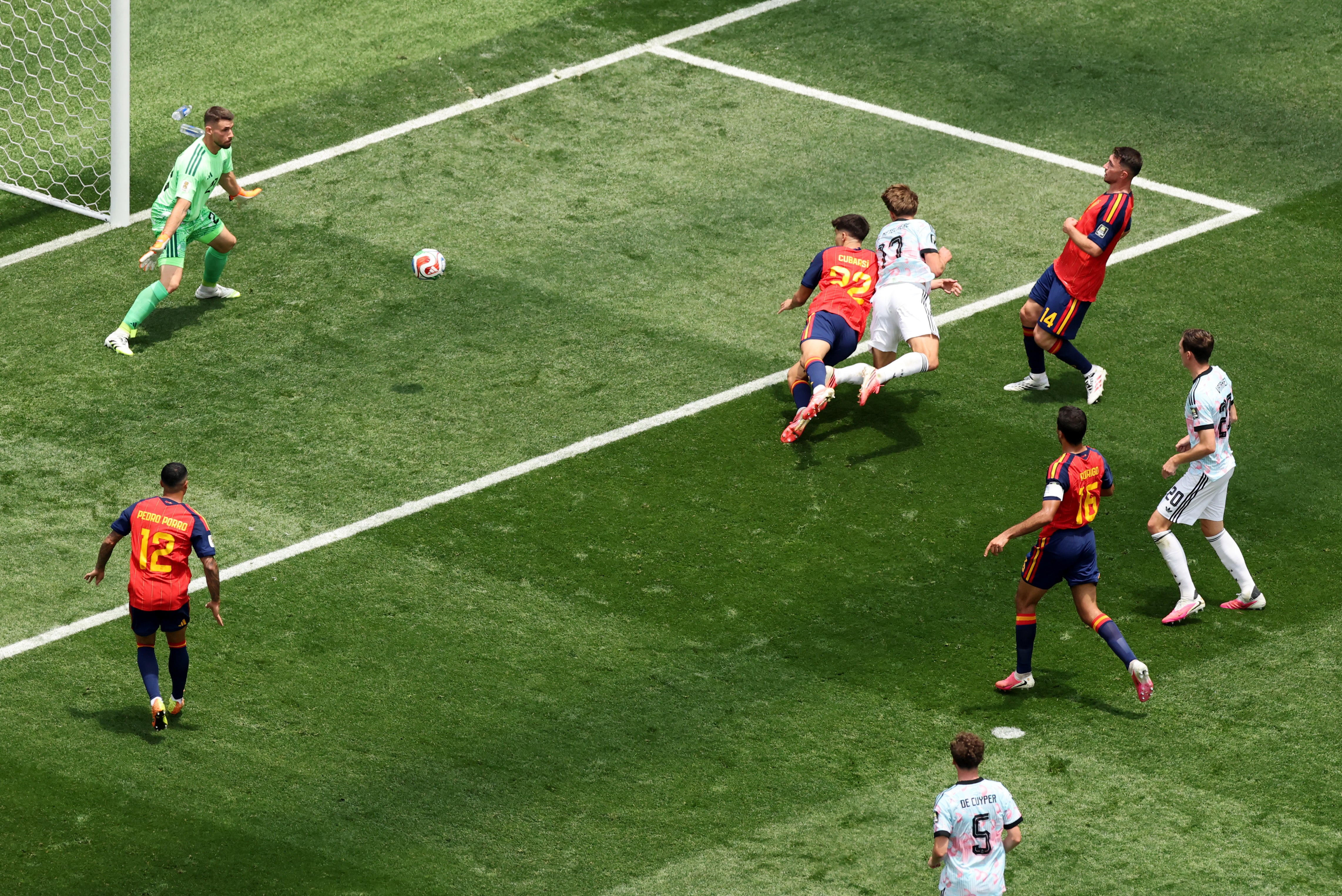 Charles De Ketelaere equalised for Belgium just before half-time