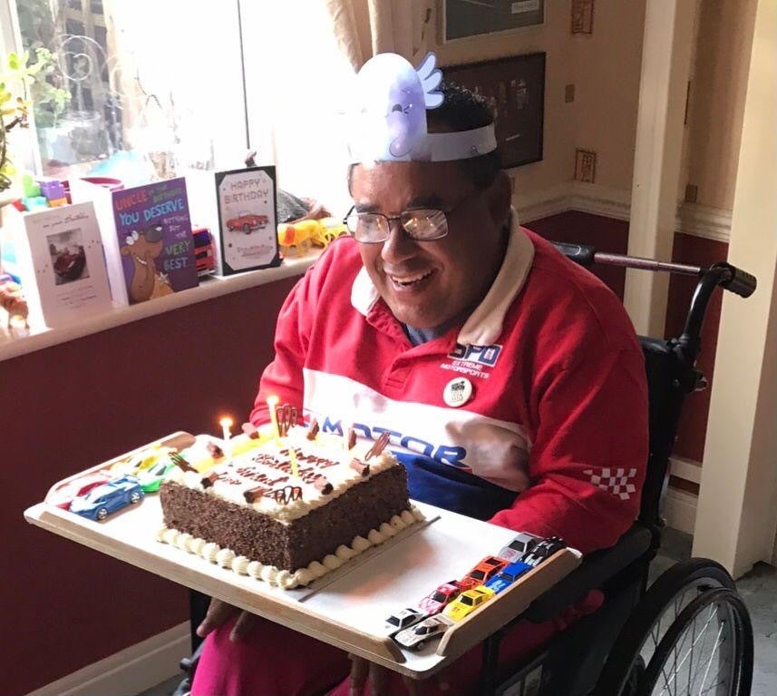 Mr McPherson, who uses a wheelchair and has disabilities, is now at home with his father