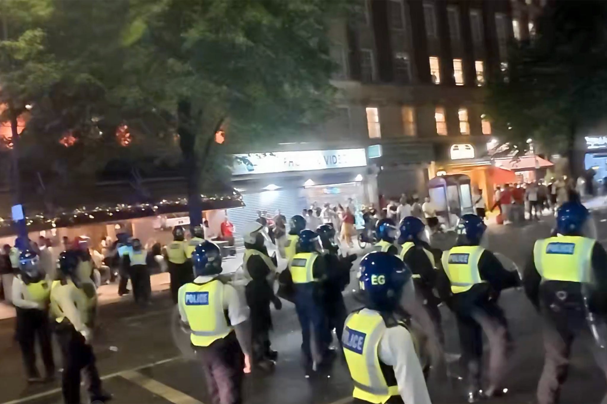 Police said they will be reviewing CCTV and social media footage of the incident