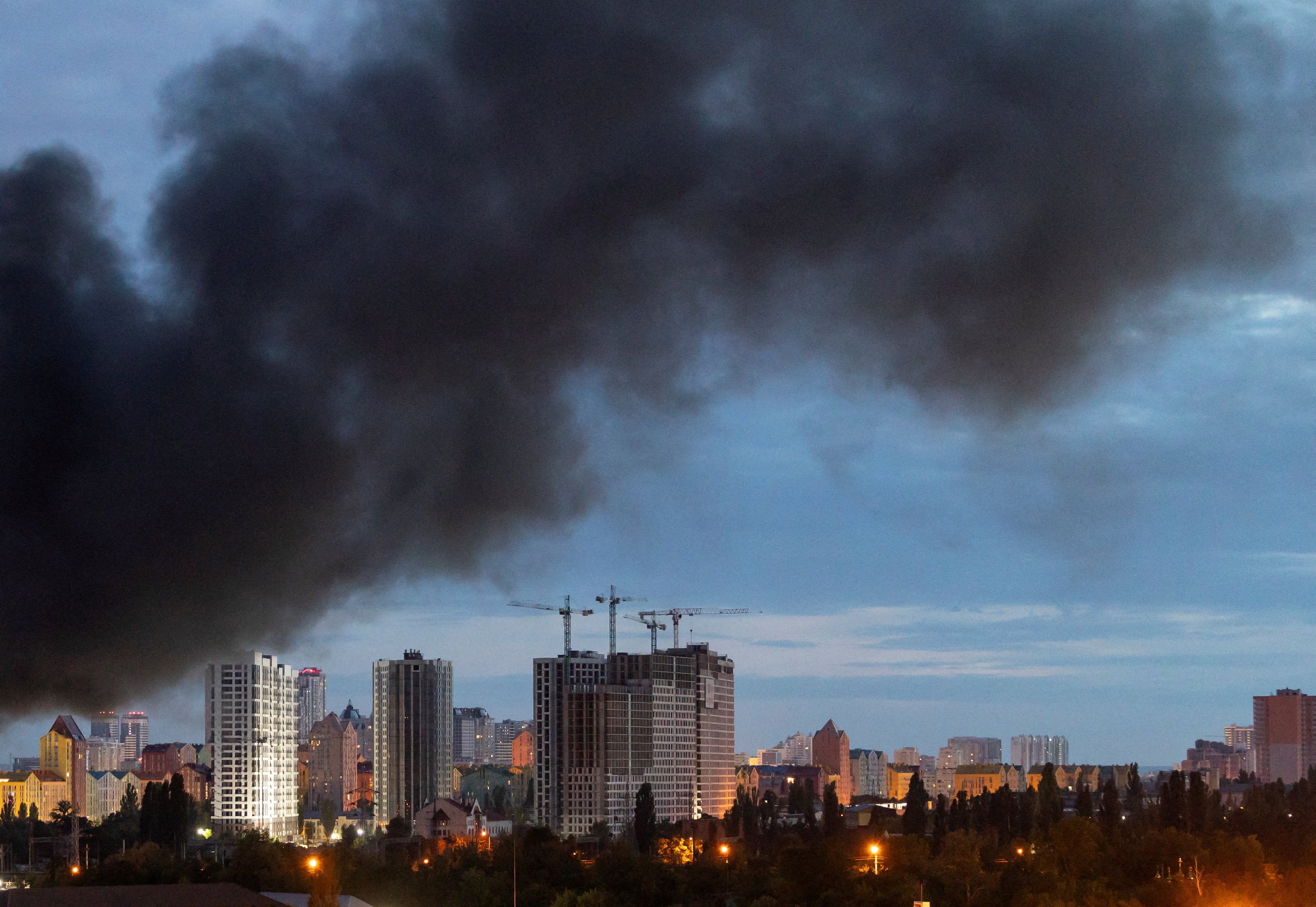 Two dead and multiple injuries as Russia strikes Kyiv with ballistic missiles and drones