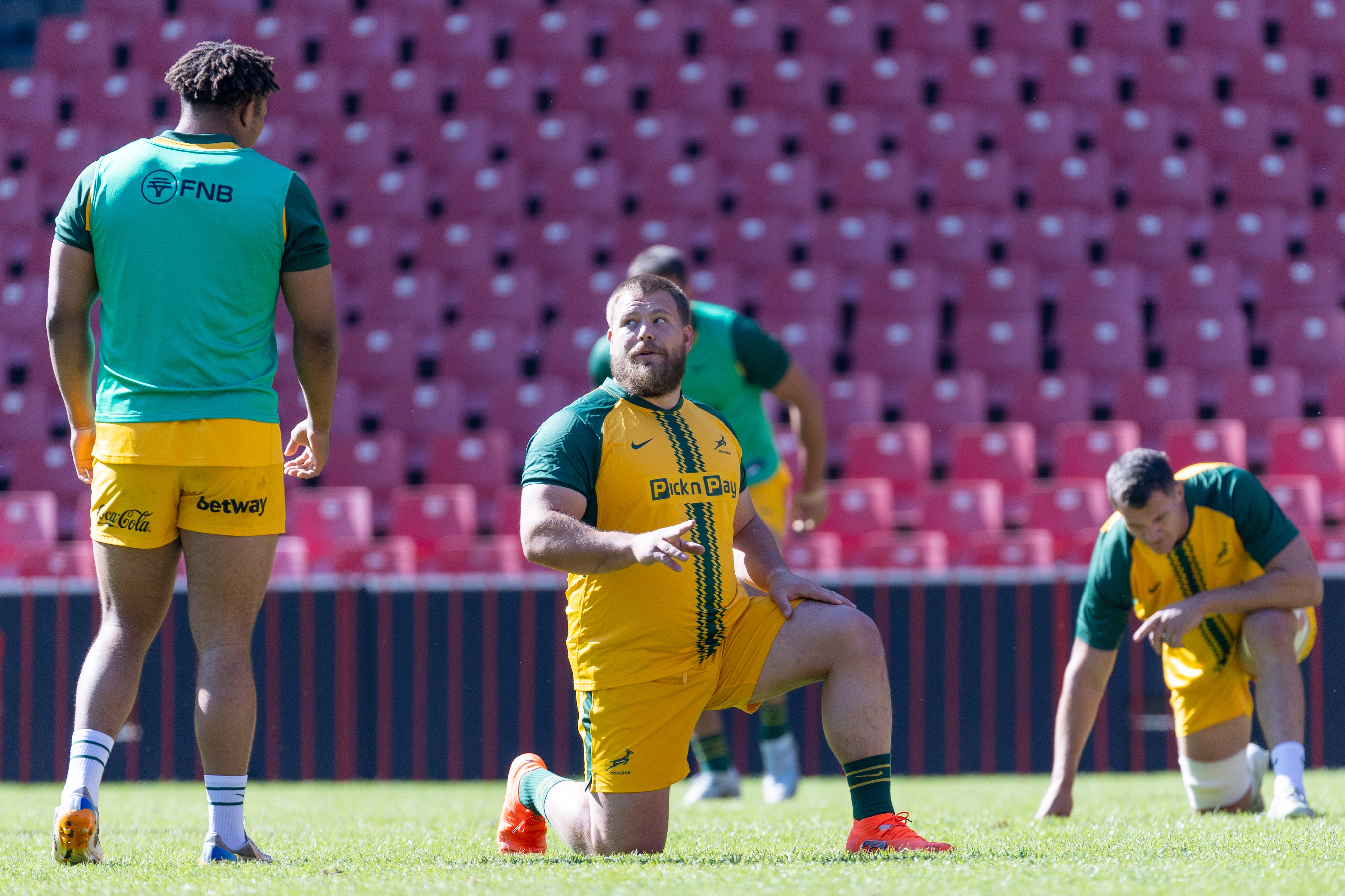Boan Venter during the South African national men's rugby team captain's run (Getty)