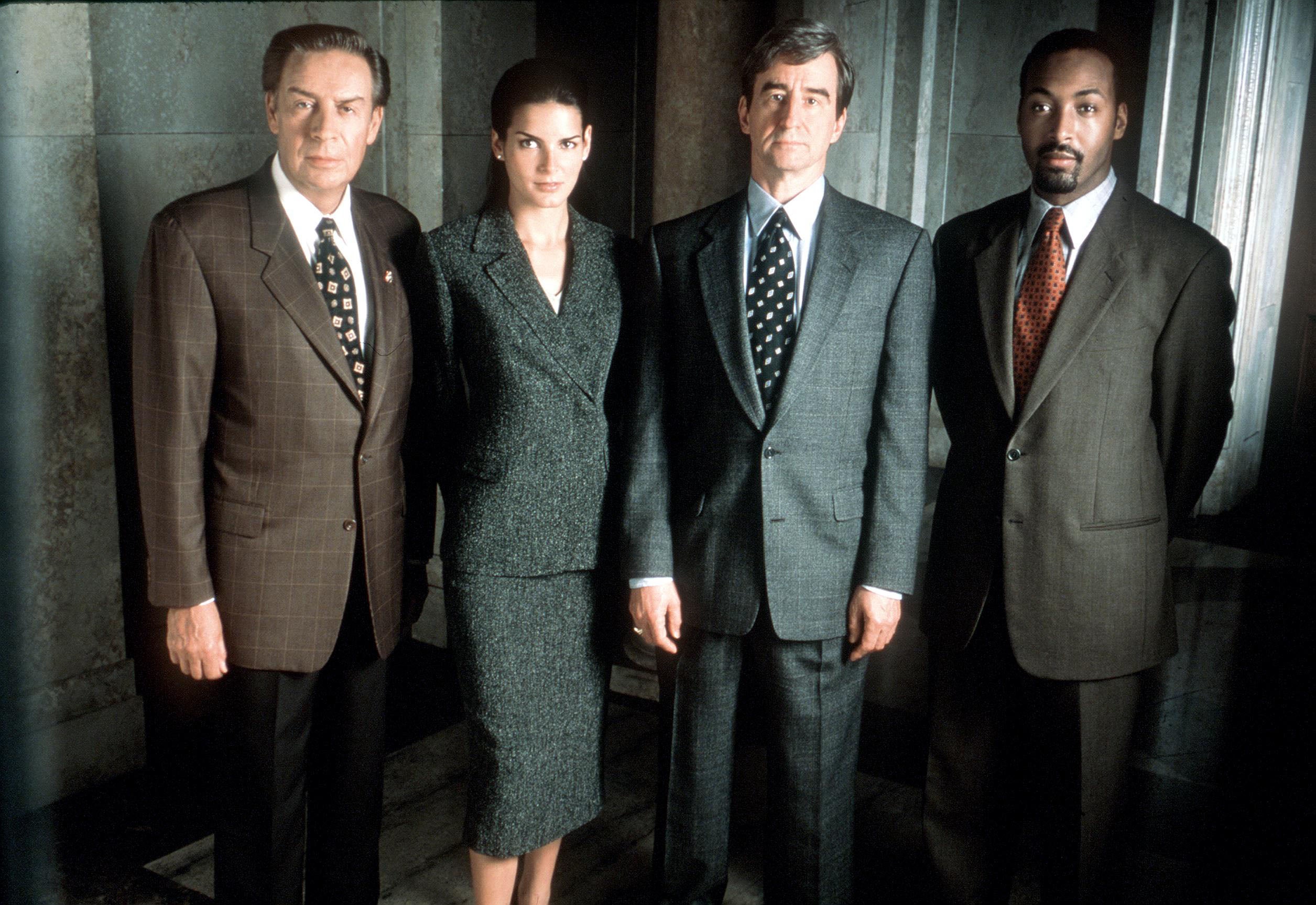 Jesse L. Martin (right) starred as Detective Ed Green in 'Law & Order'