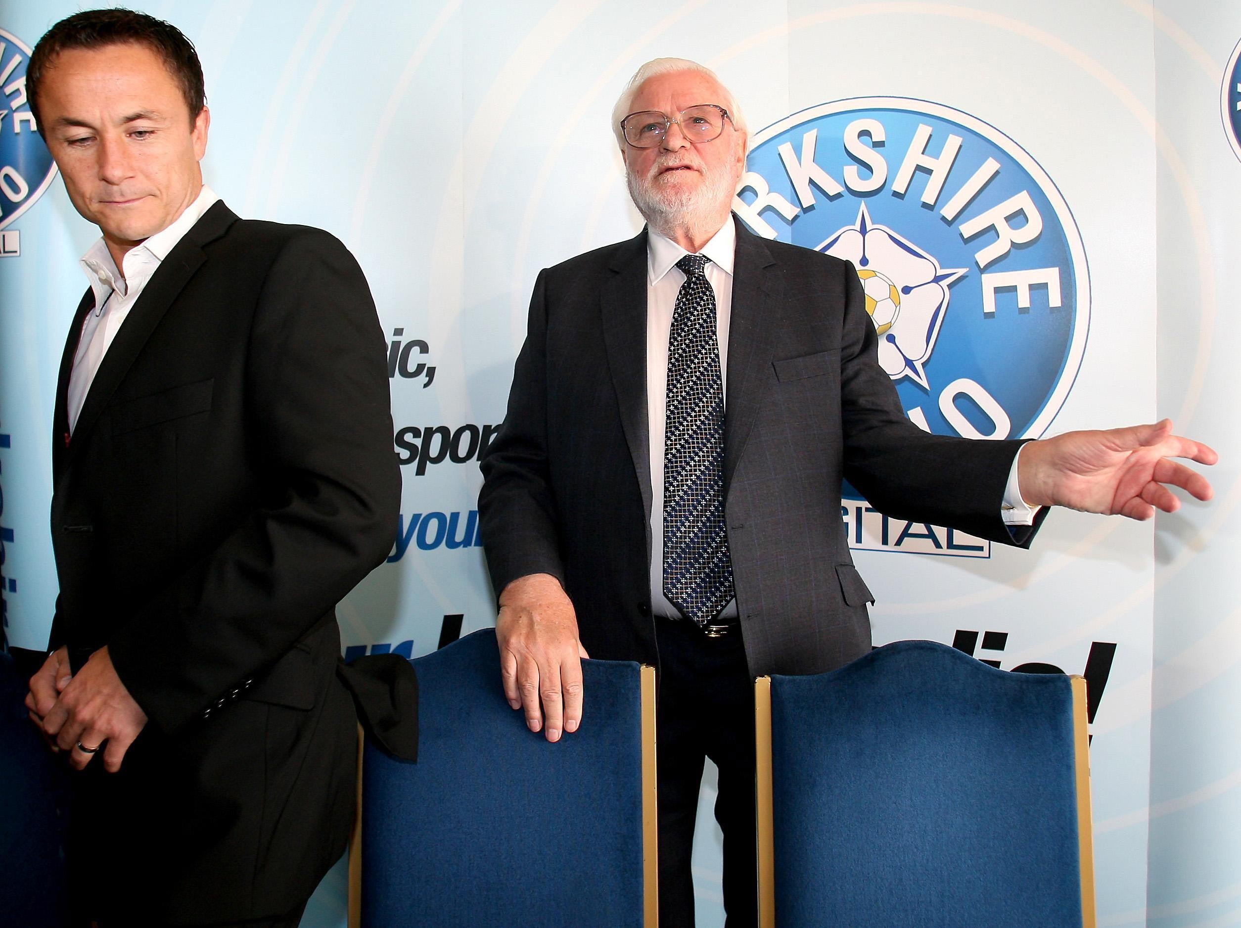 Former Chelsea chairman Ken Bates with Dennis Wise in 2006