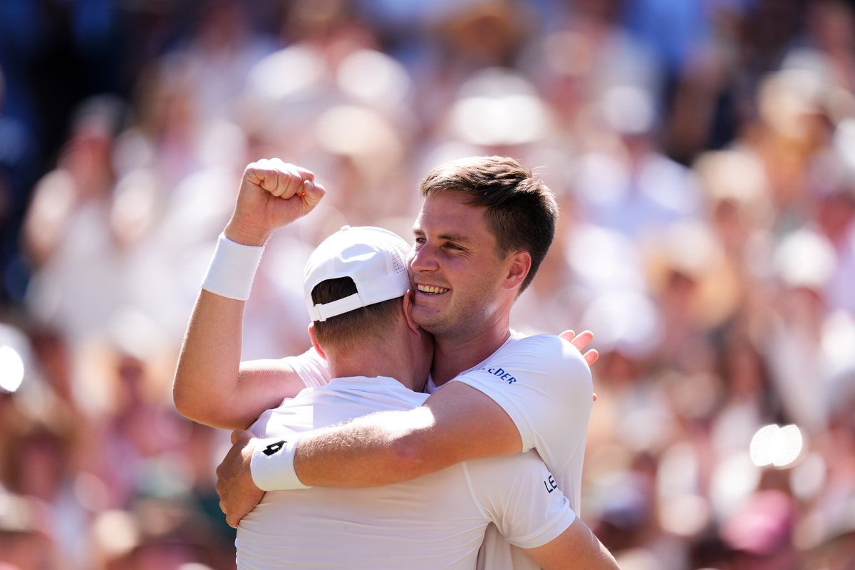 Britain’s Henry Patten and Finnish partner Harri Heliovaara reclaim Wimbledon men’s doubles crown