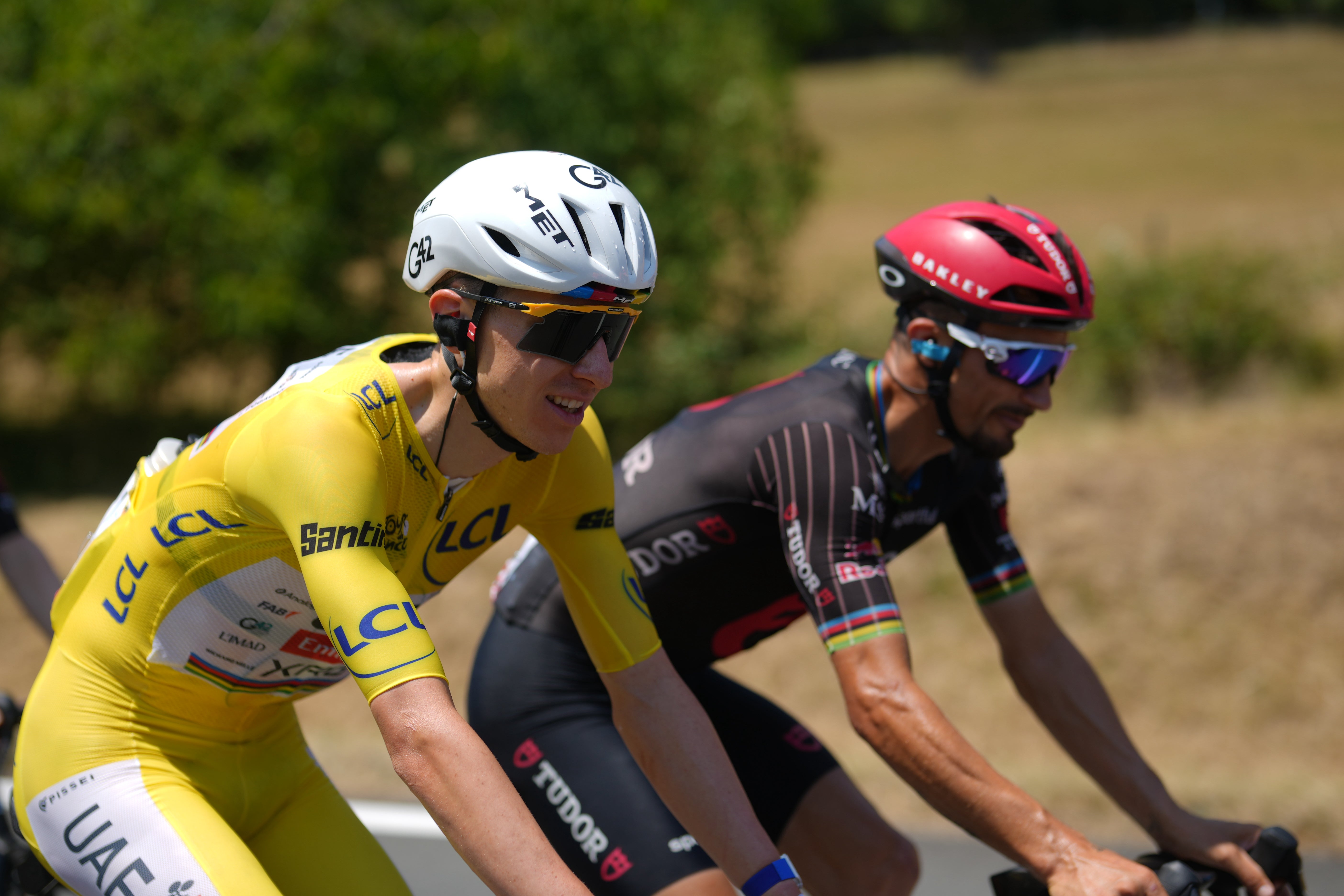 Pogacar and the Tour de France head for the hills (Thibault Camus/AP)
