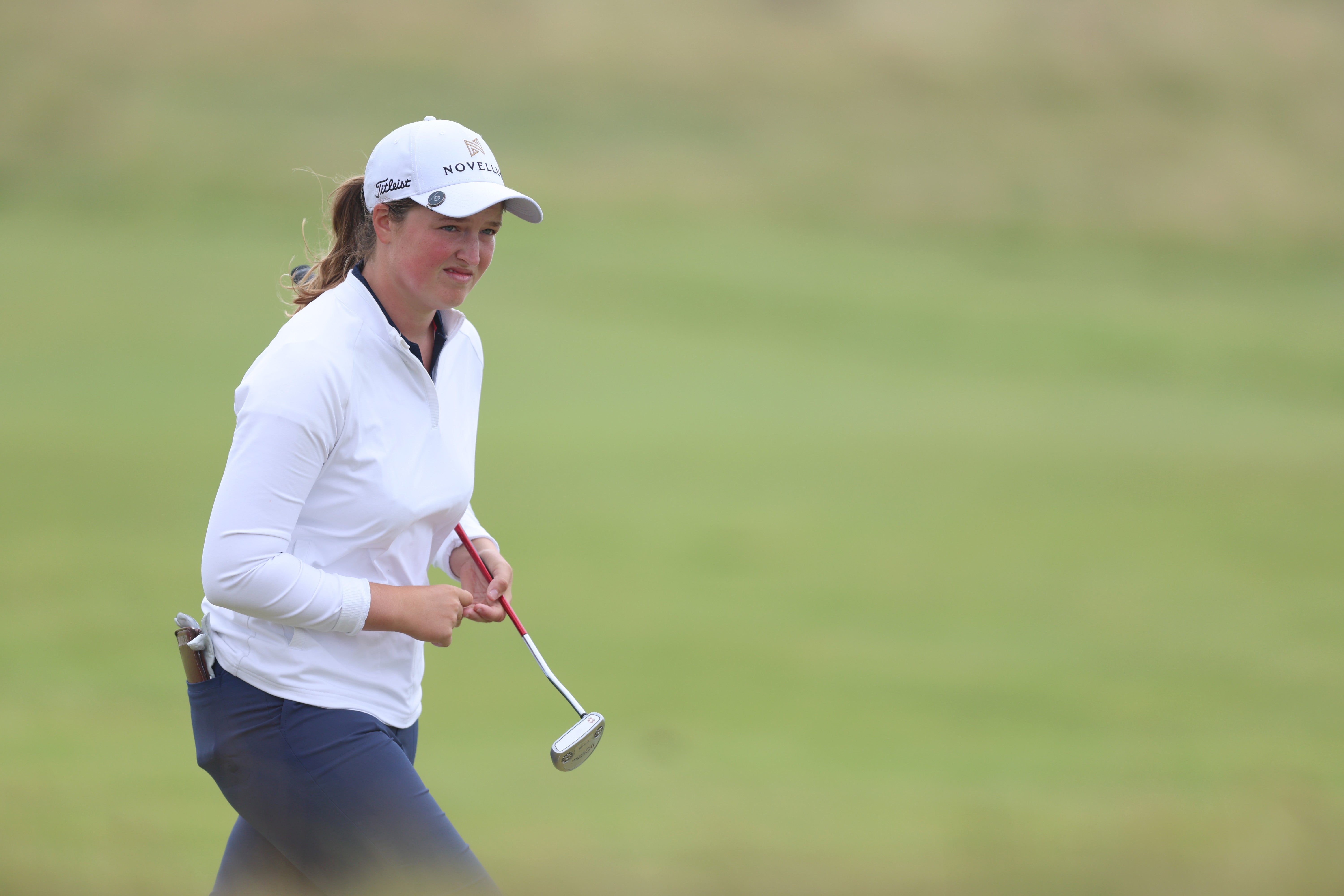 Lottie Woad leads the British interest at the Evian Championship (Nigel French/PA)