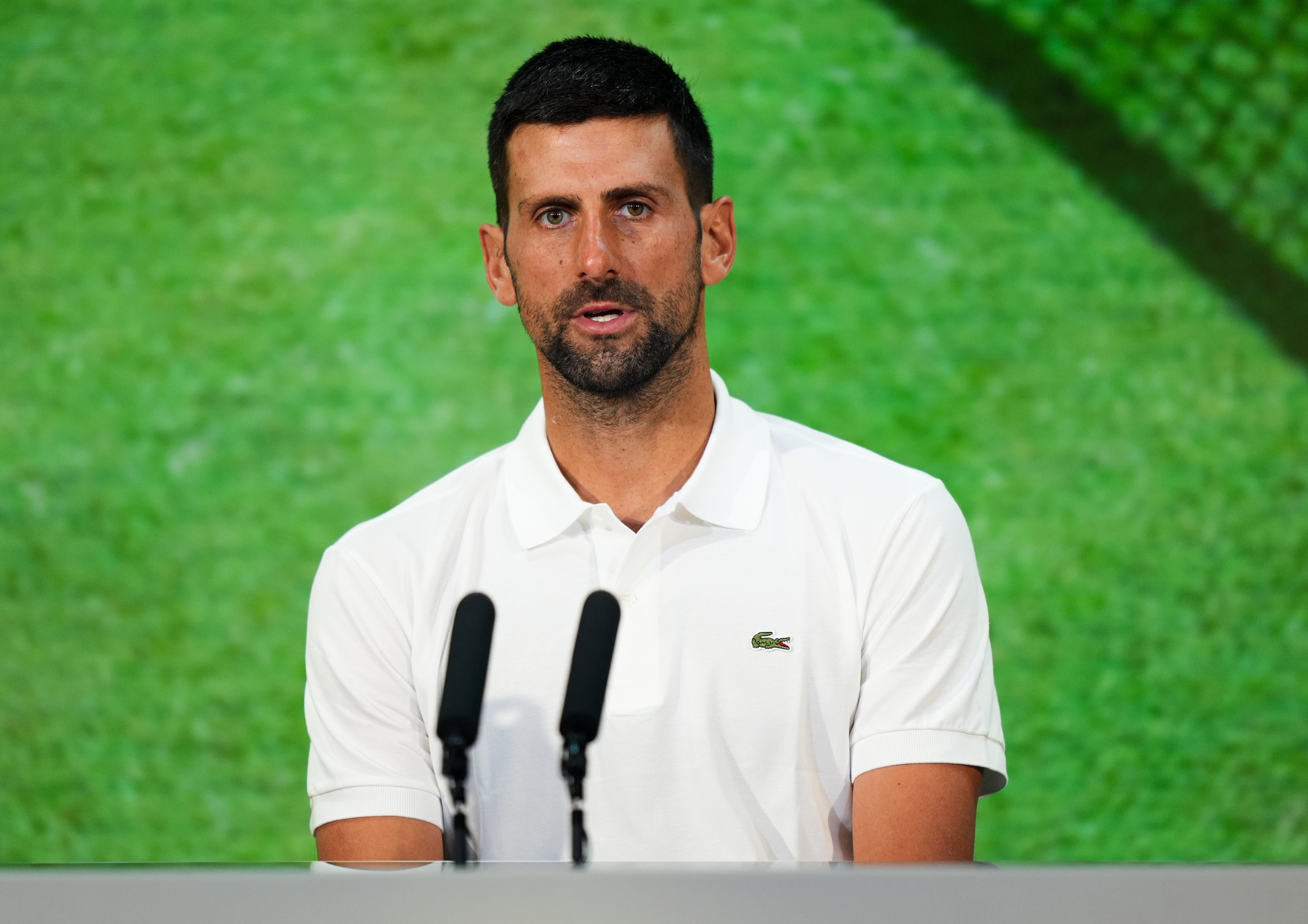 Novak Djokovic was impressed by Arthur Fery’s run (Ben Whitley/PA) (PA Wire)