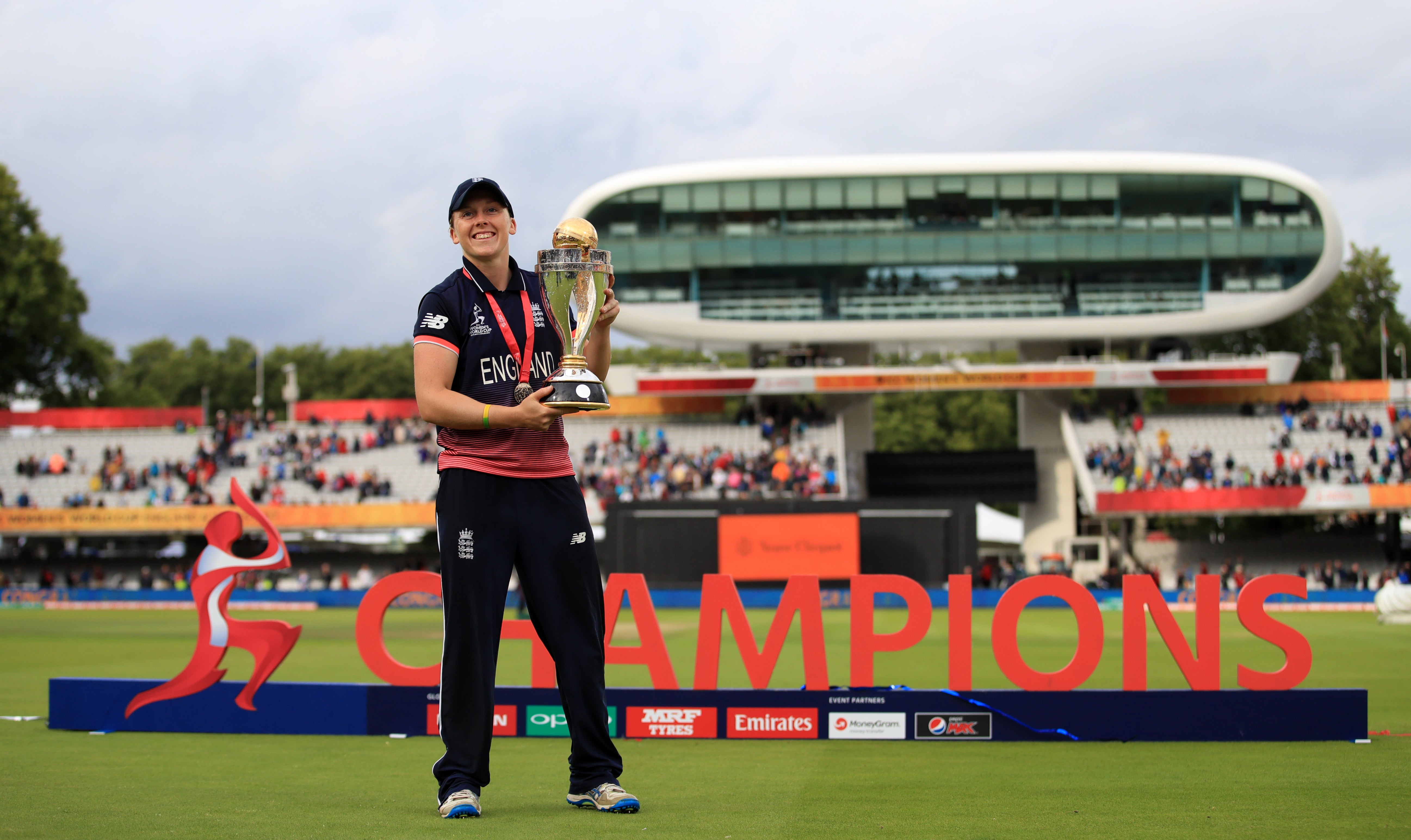 Heather Knight led England to glory at the 2017 ICC Women’s World Cup (John Walton/PA)