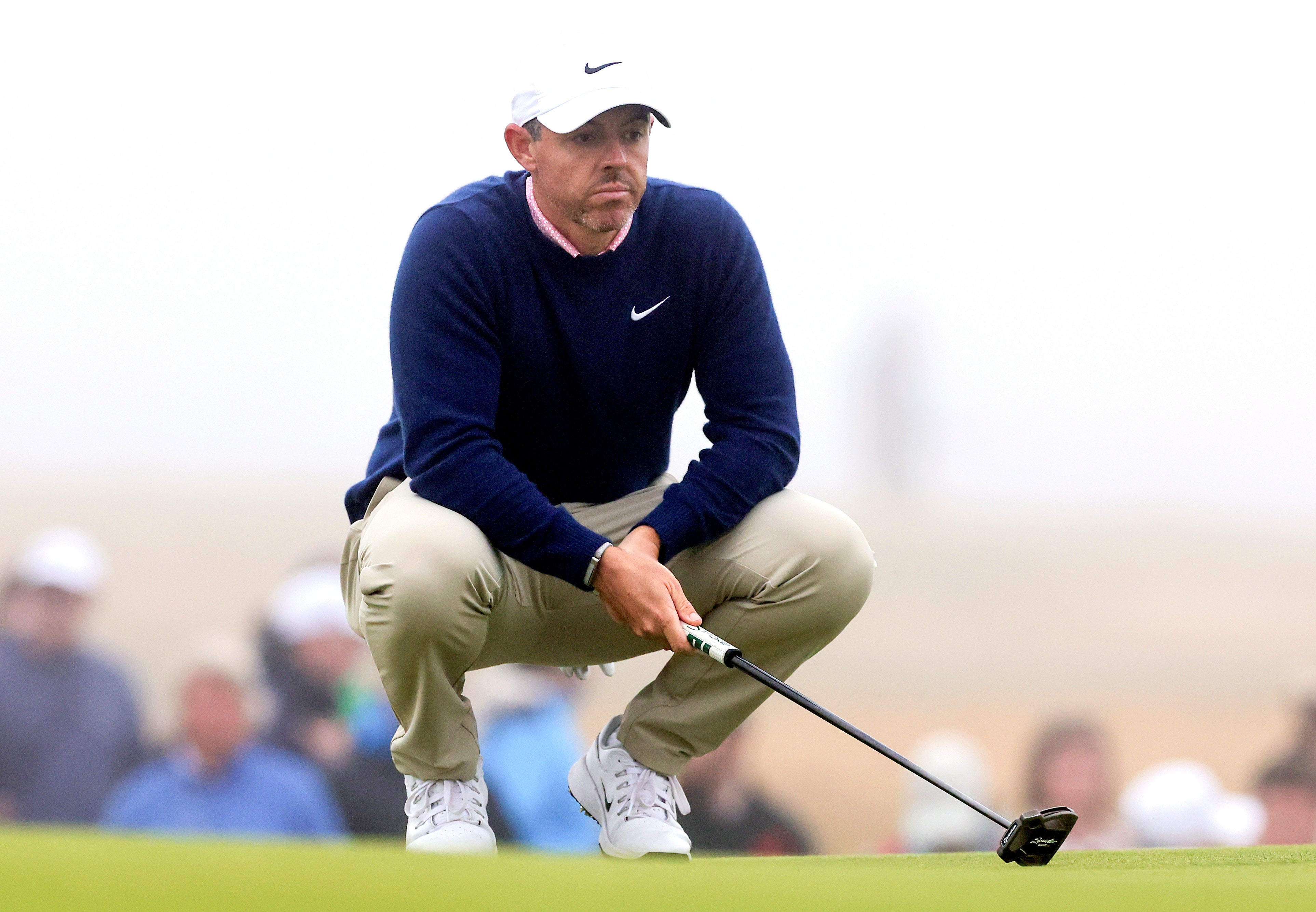 Rory McIlroy did not tee off until 6pm