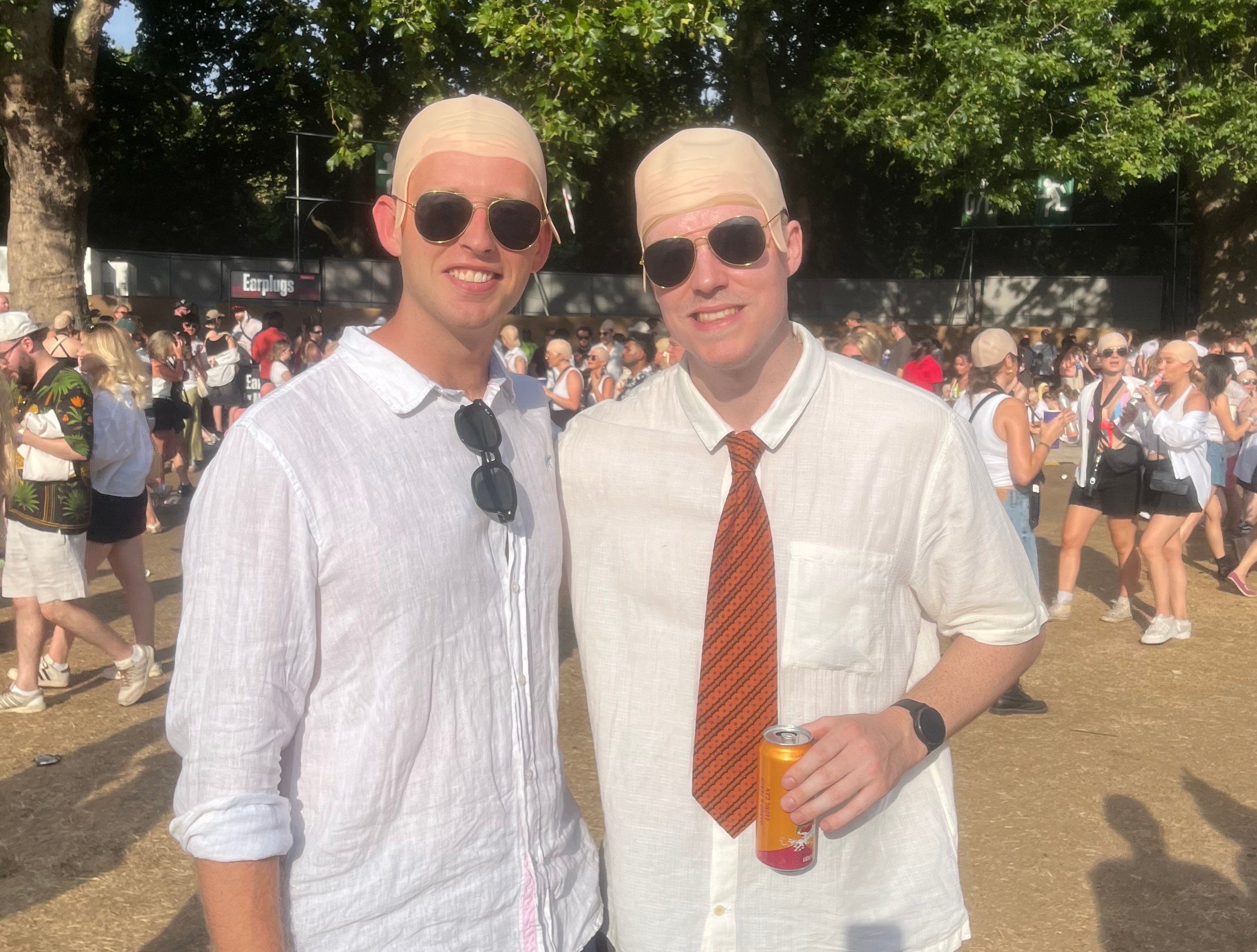 London-based university friend Hugh and Joe