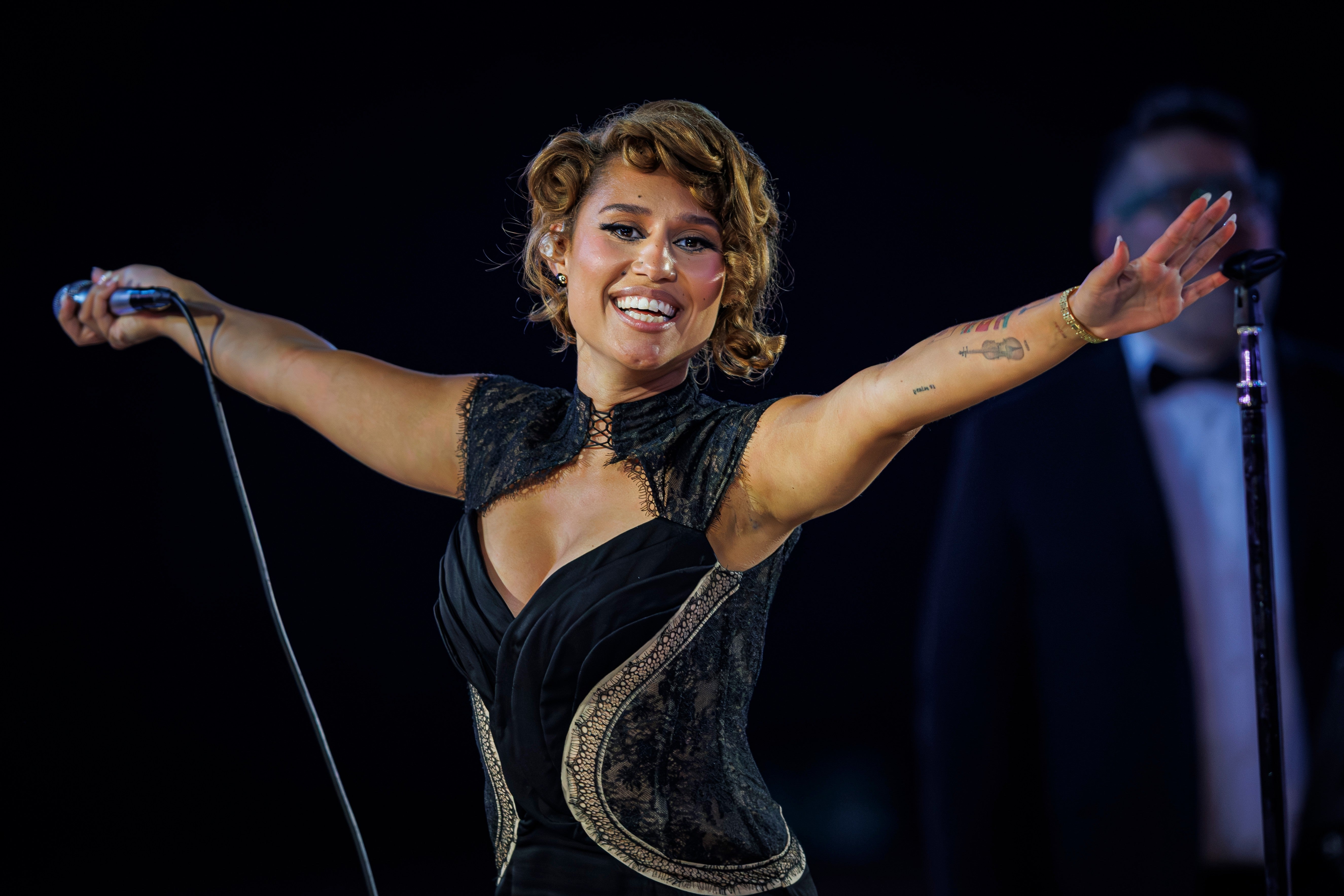 RAYE celebrated her third consecutive performance at Montreux this year