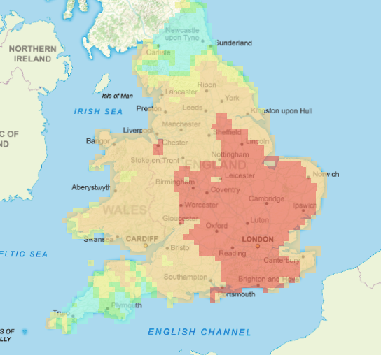 UK wildfire map: Areas most at risk as heatwave sparks &lsquo;exceptional&rsquo; threat