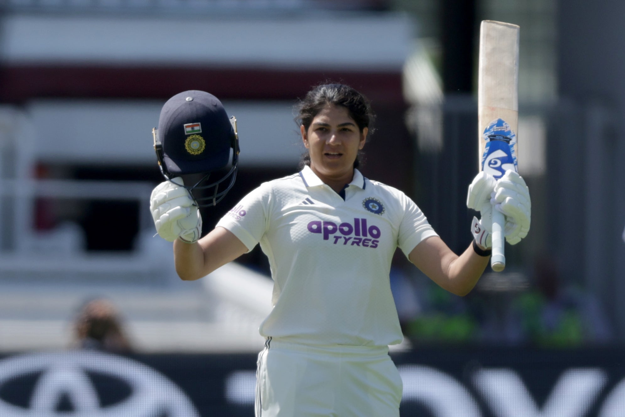 Yastika Bhatia became the first female Test centurion at Lord's (PA)