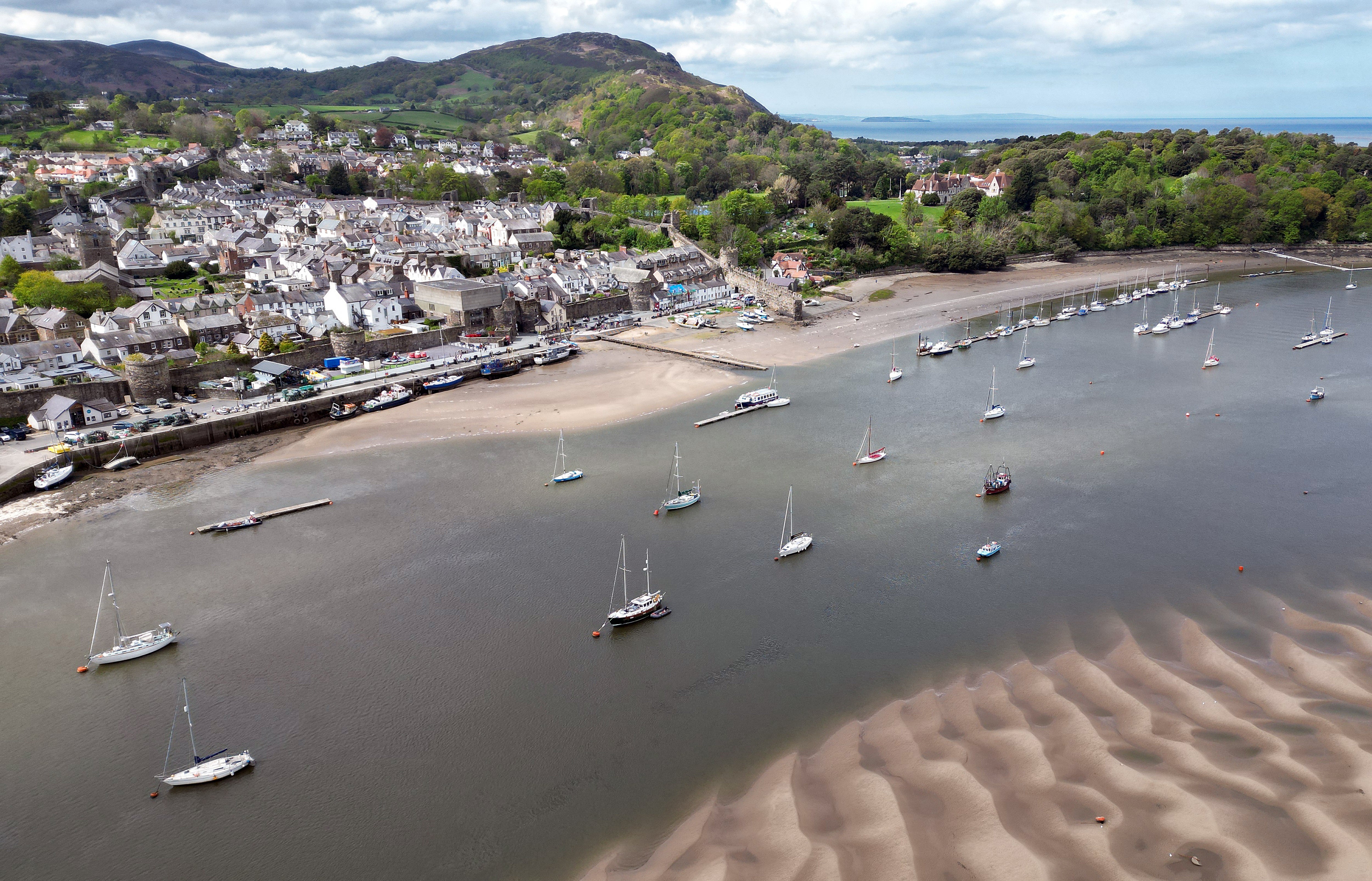 The River Conwy outside of the walled town of Conwy in north Wales (AFP/Getty)