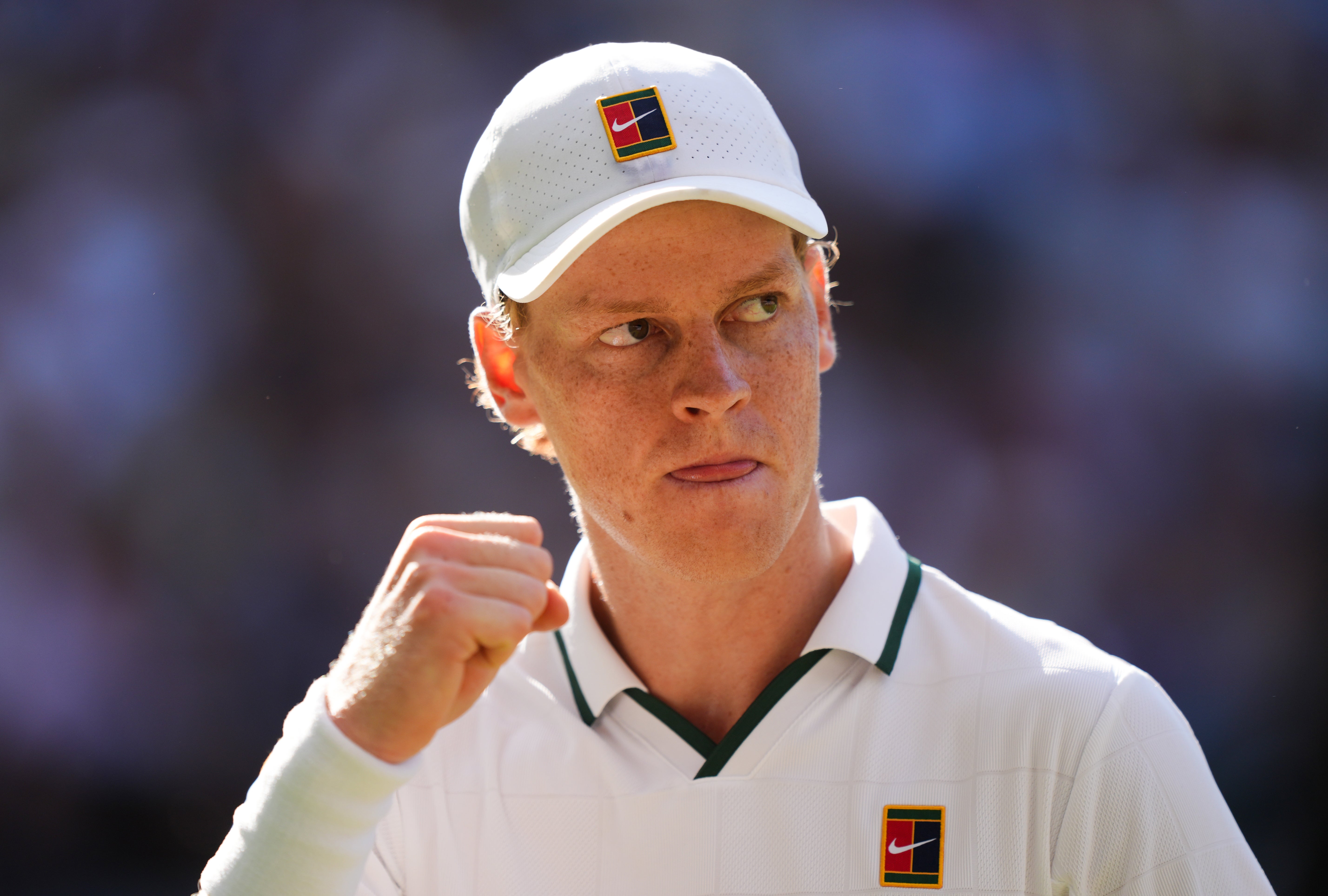 Sinner found improved returning to win the second-set tiebreak (PA)