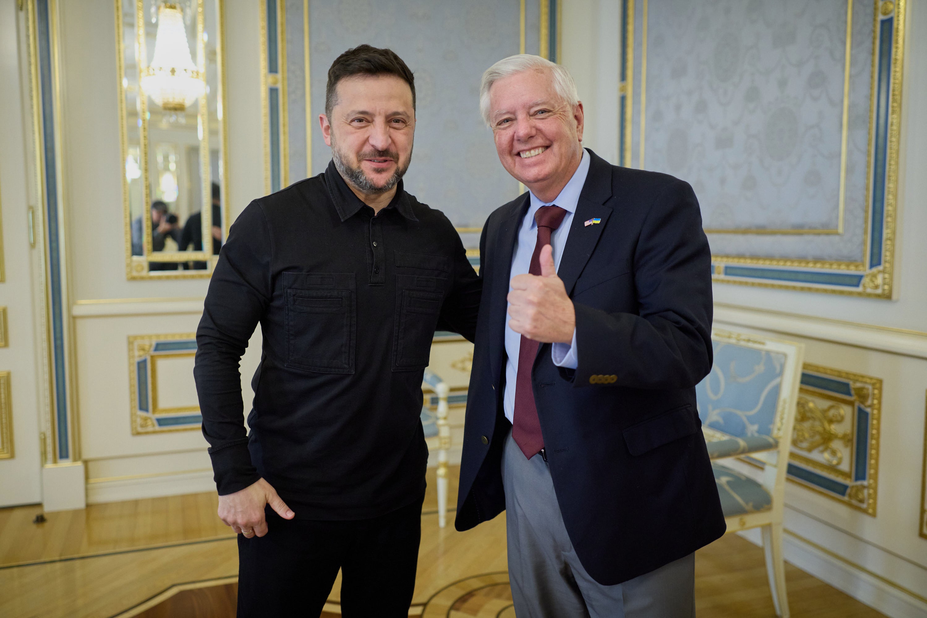 Graham was mostly recently in Ukraine and met with Ukrainian President Volodymyr Zelensky as he sought to pass a bill to further sanction Russia for its war against Ukraine.