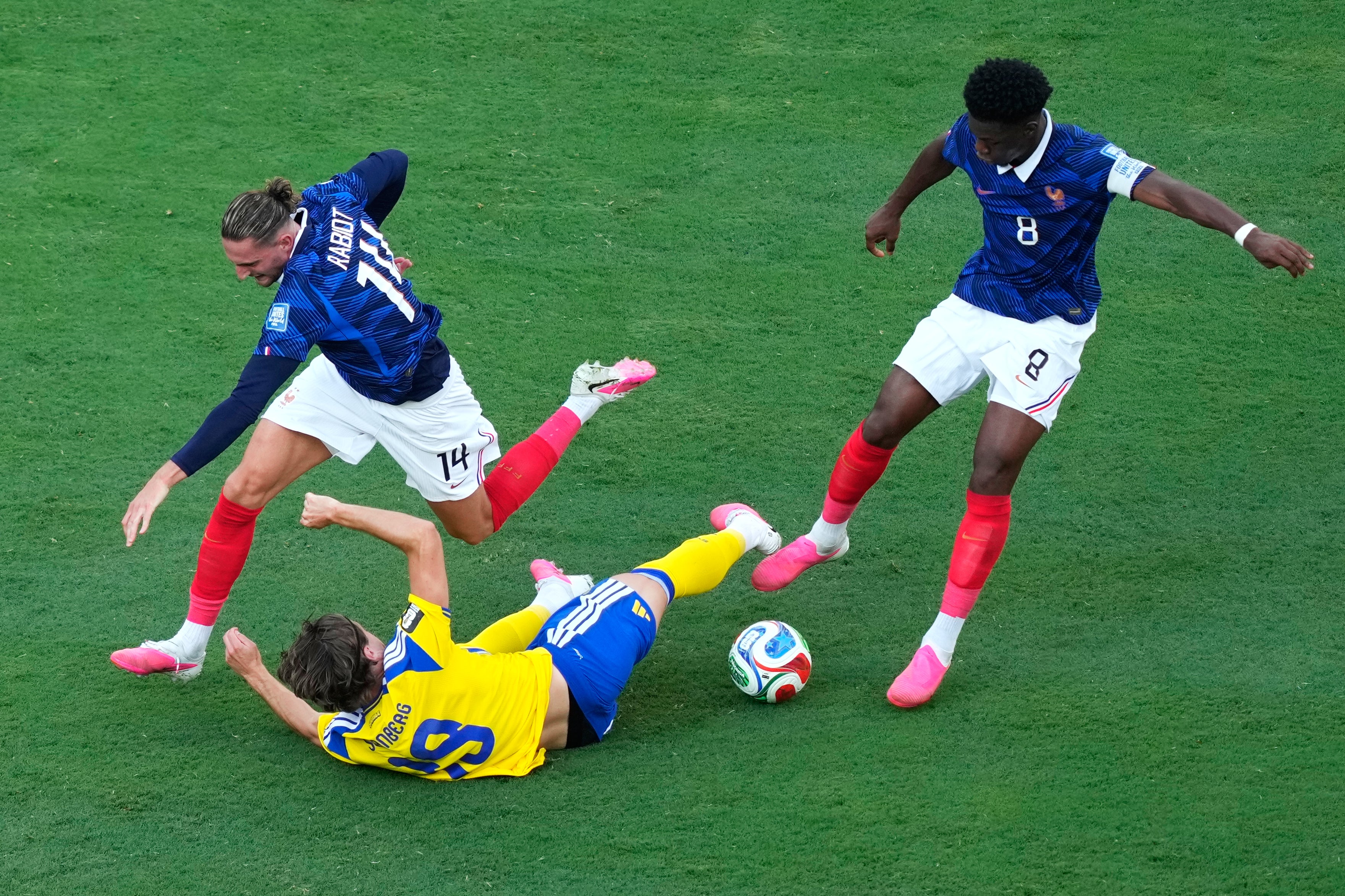 Adrien Rabiot and Aurelien Tchouameni are an industrious midfield pairing (AP)