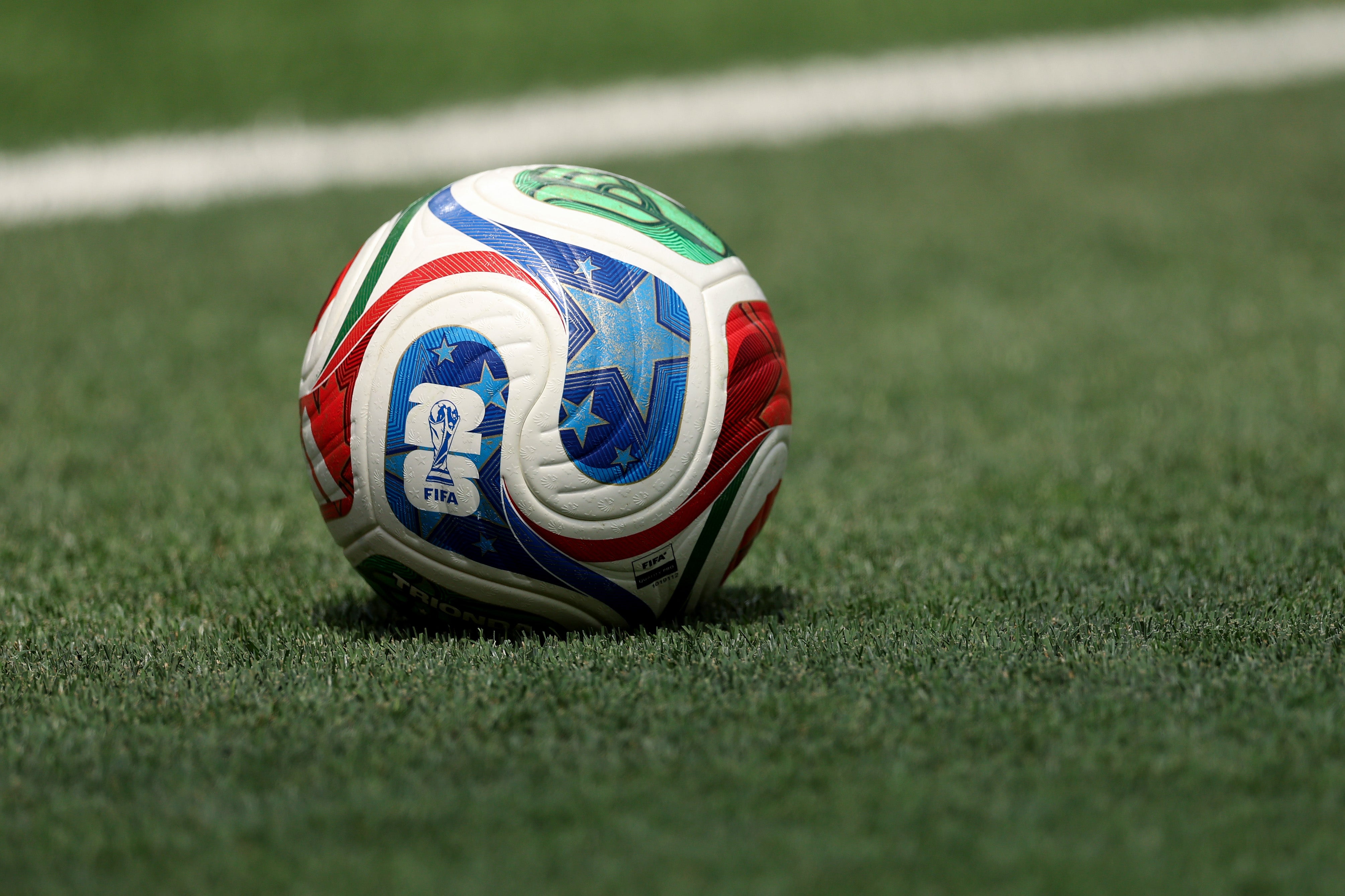 The adidas Trionda match ball during the FIFA World Cup 2026 Quarter Final match