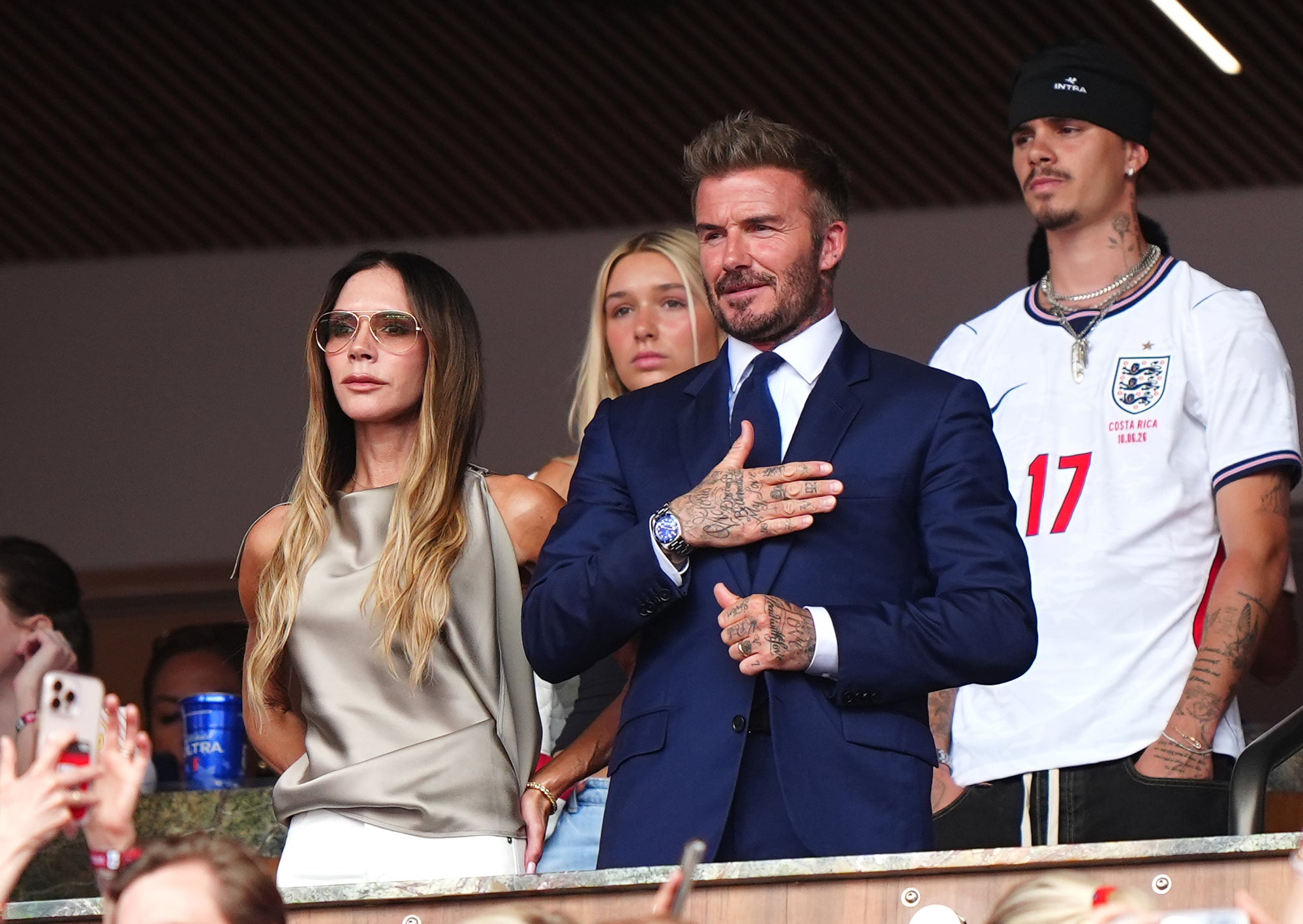 David Beckham defends Victoria after her unusual World Cup &lsquo;celebration&rsquo; goes viral