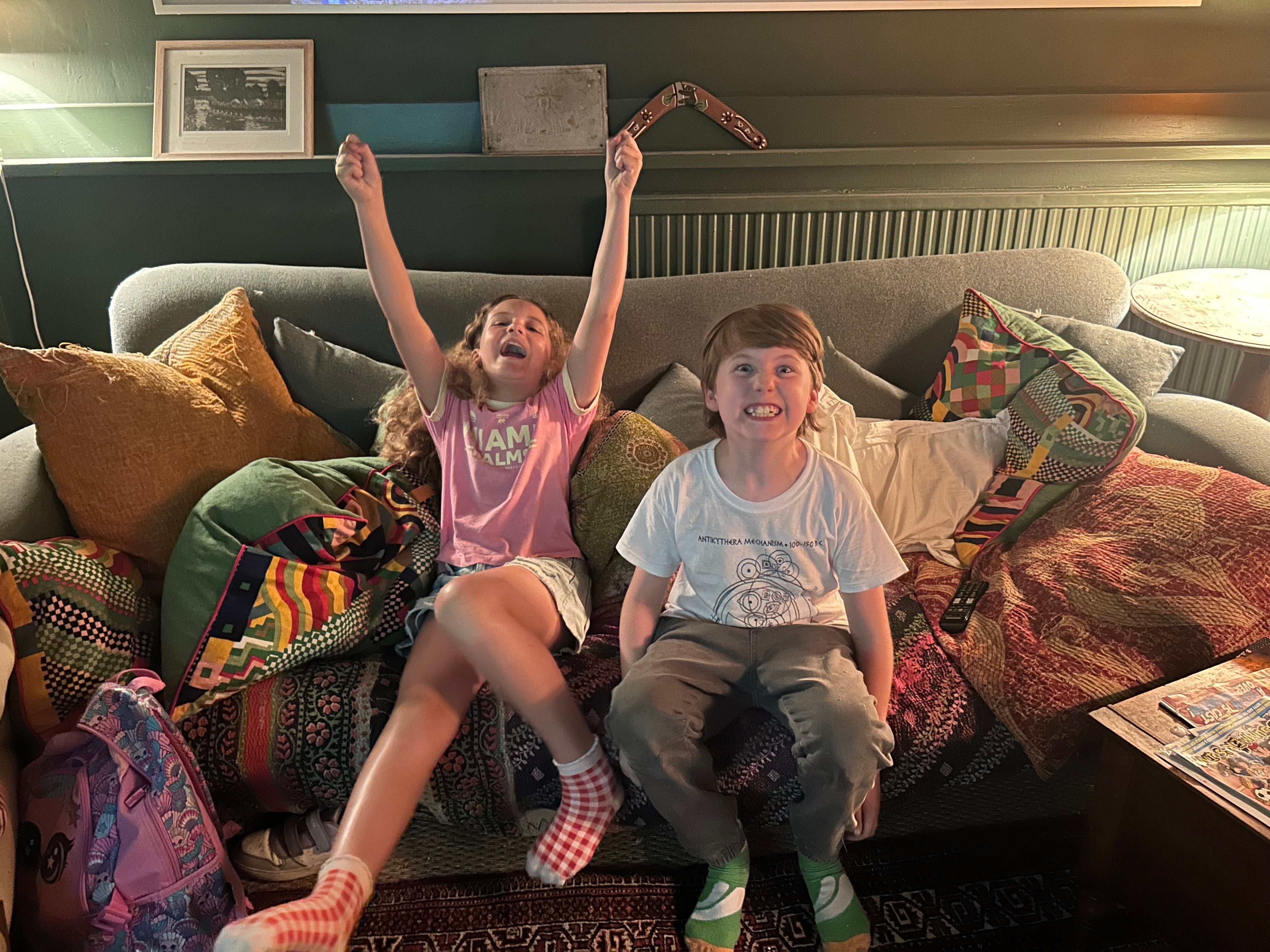 Lola and Balthazar react as England knock Norway out of the World Cup