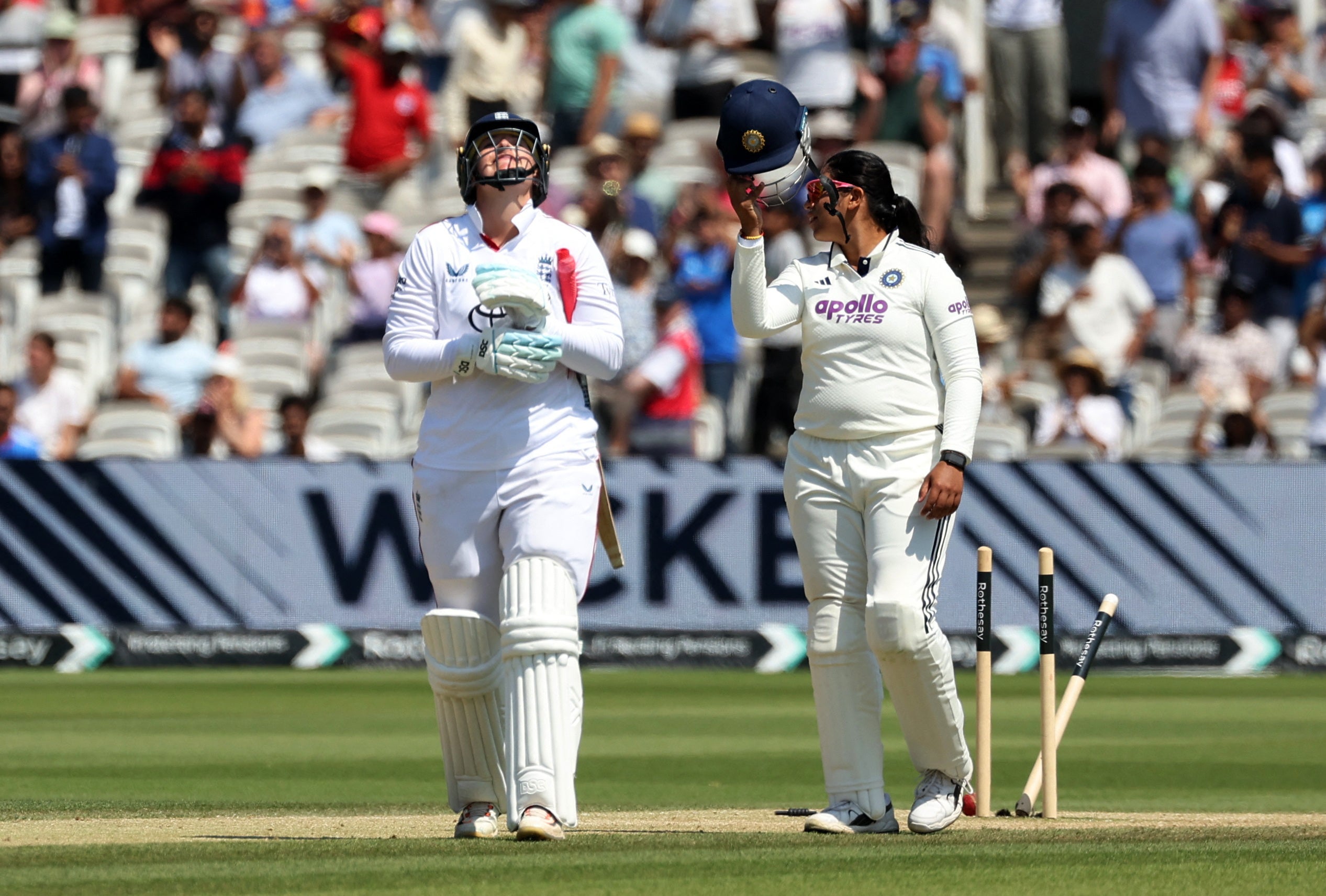 England suffer heavy defeat in historic Test as India romp to victory at Lord&rsquo;s