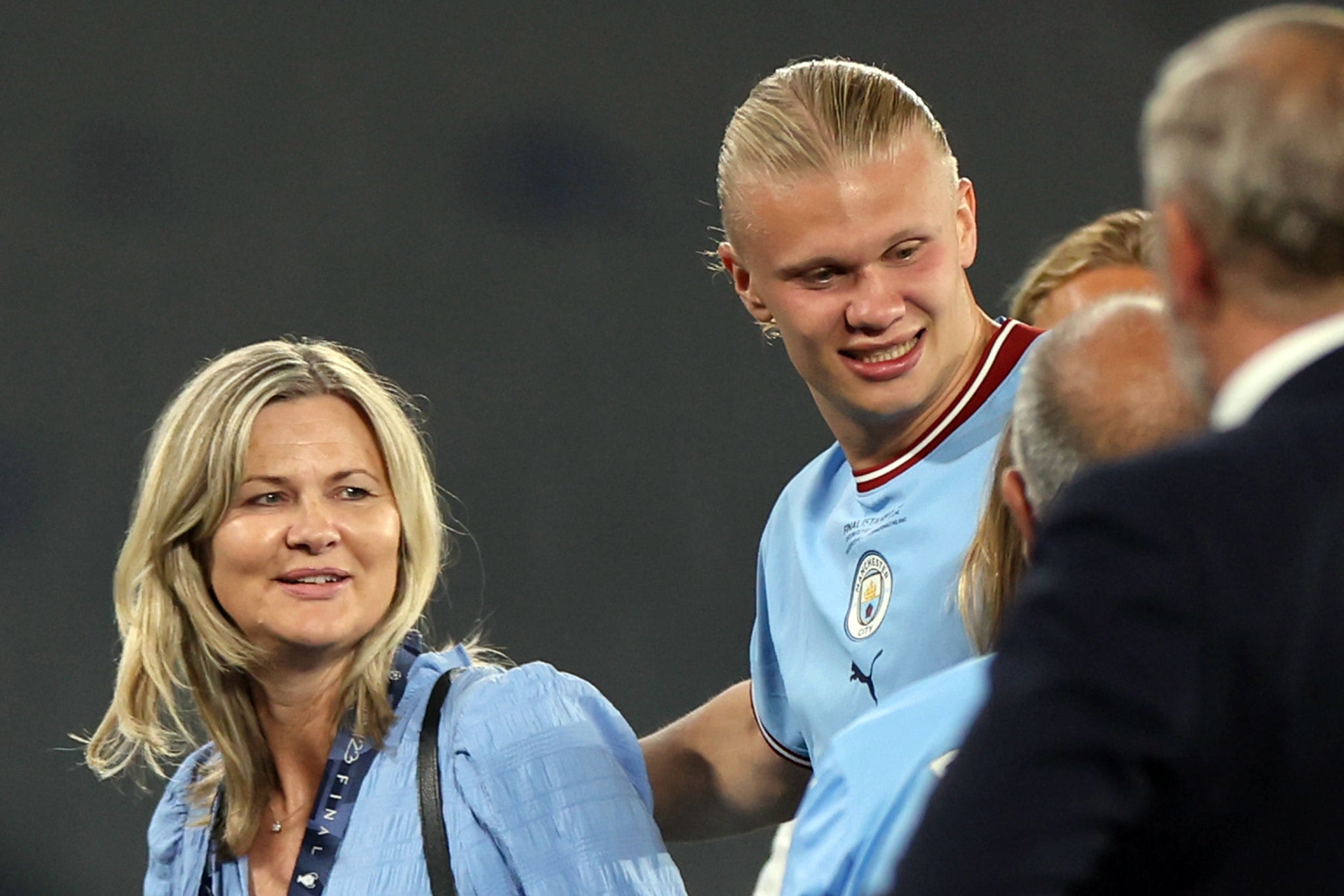 Haaland has started to wear his mum’s surname on the back of his Norway shirt