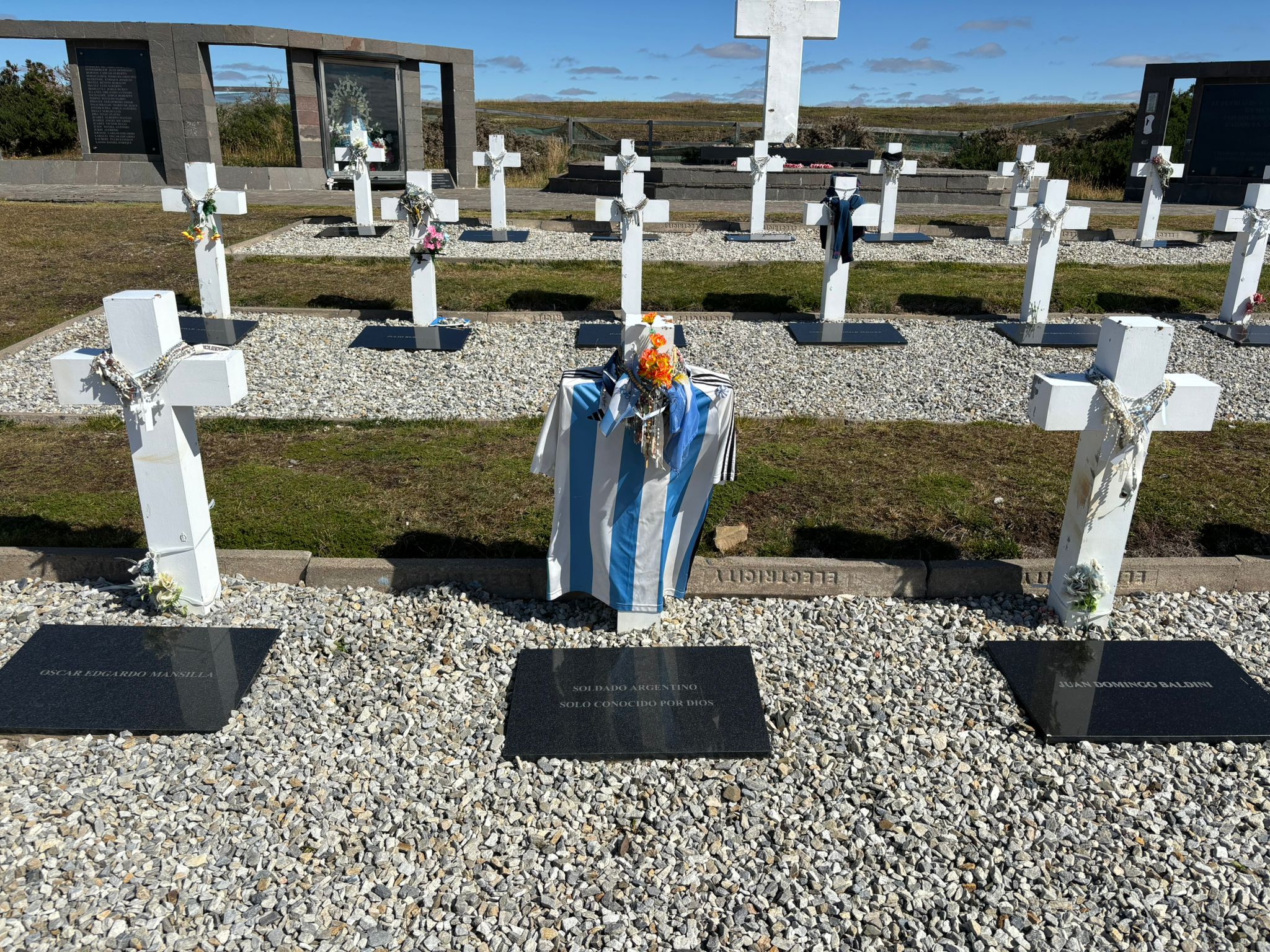 The Argentine graveyard on the Falkland Islands is described as ‘one of the saddest places you can visit’ (Paul Howard)