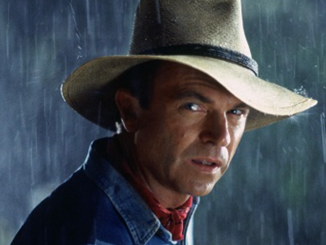Sam Neill in Spielberg classic 'Jurassic Park' (1993) (Universal Pictures)