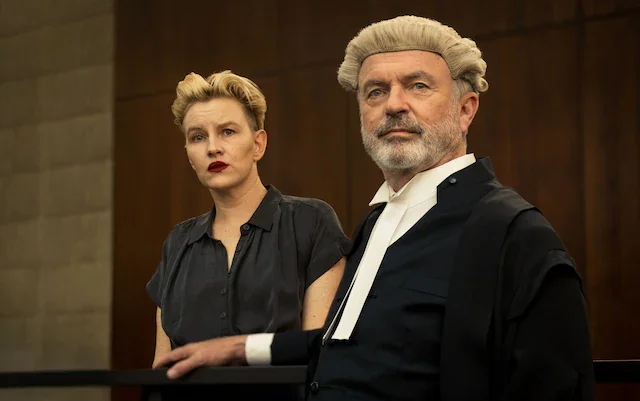 Sam Neill and Kate Mulvany in 'The Twelve' (Fox Showcase)