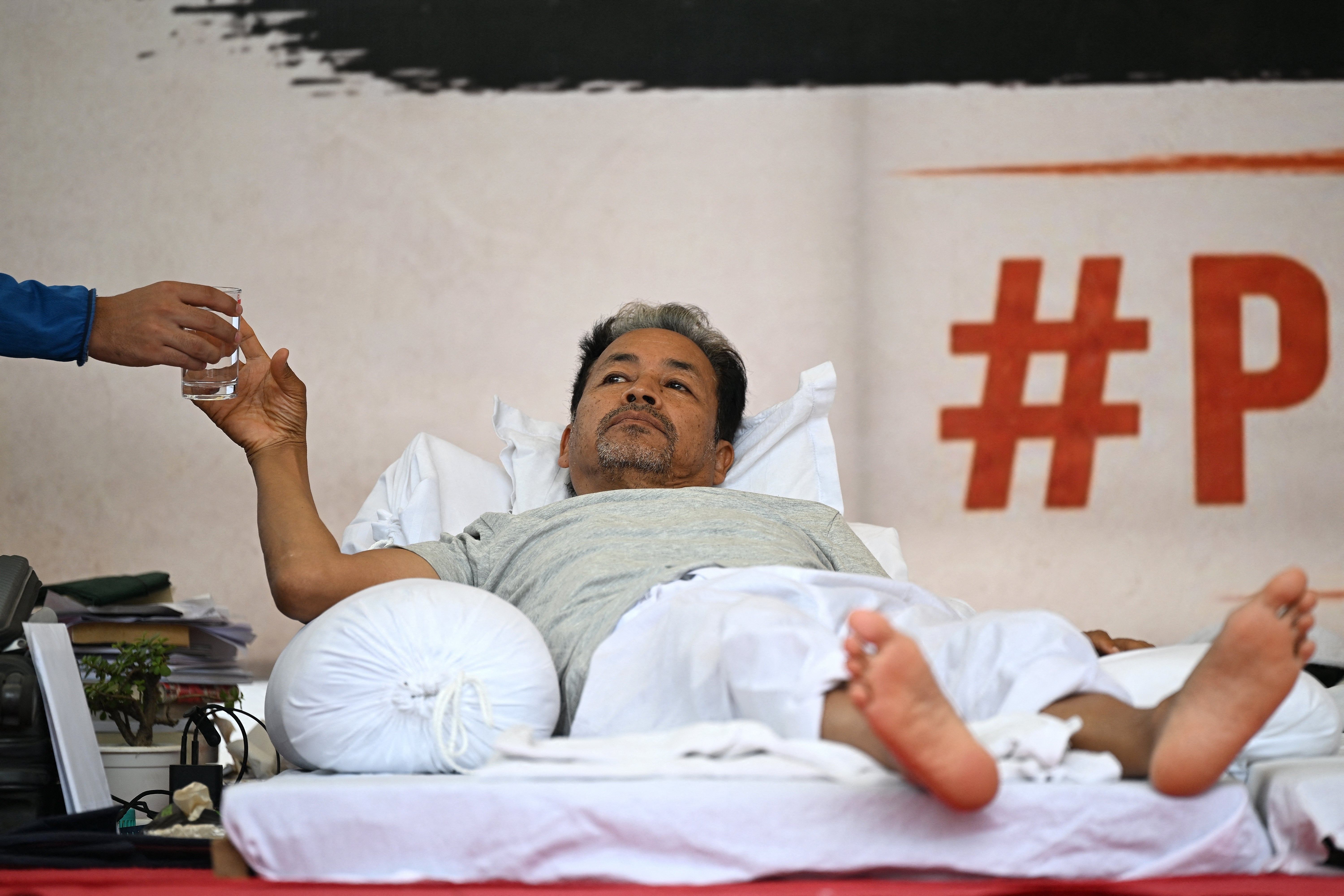 Several senior opposition leaders also called on Wangchuk to end his fast