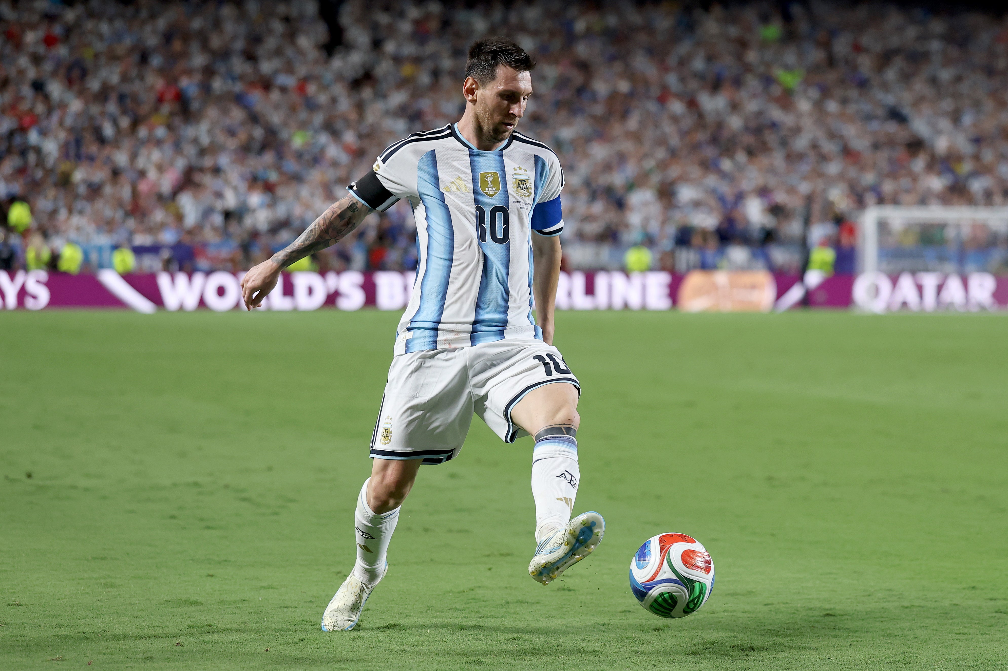 Lionel Messi can be at his most dangerous when appearing to drift through games (Getty)